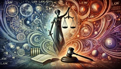 Lady Justice Statue With Gavel And Law Book