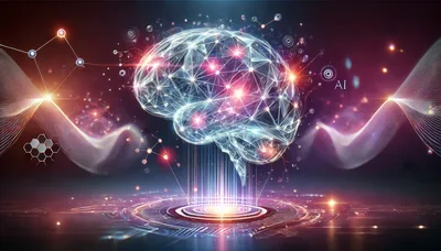 Digital Neural Network Brain Concept