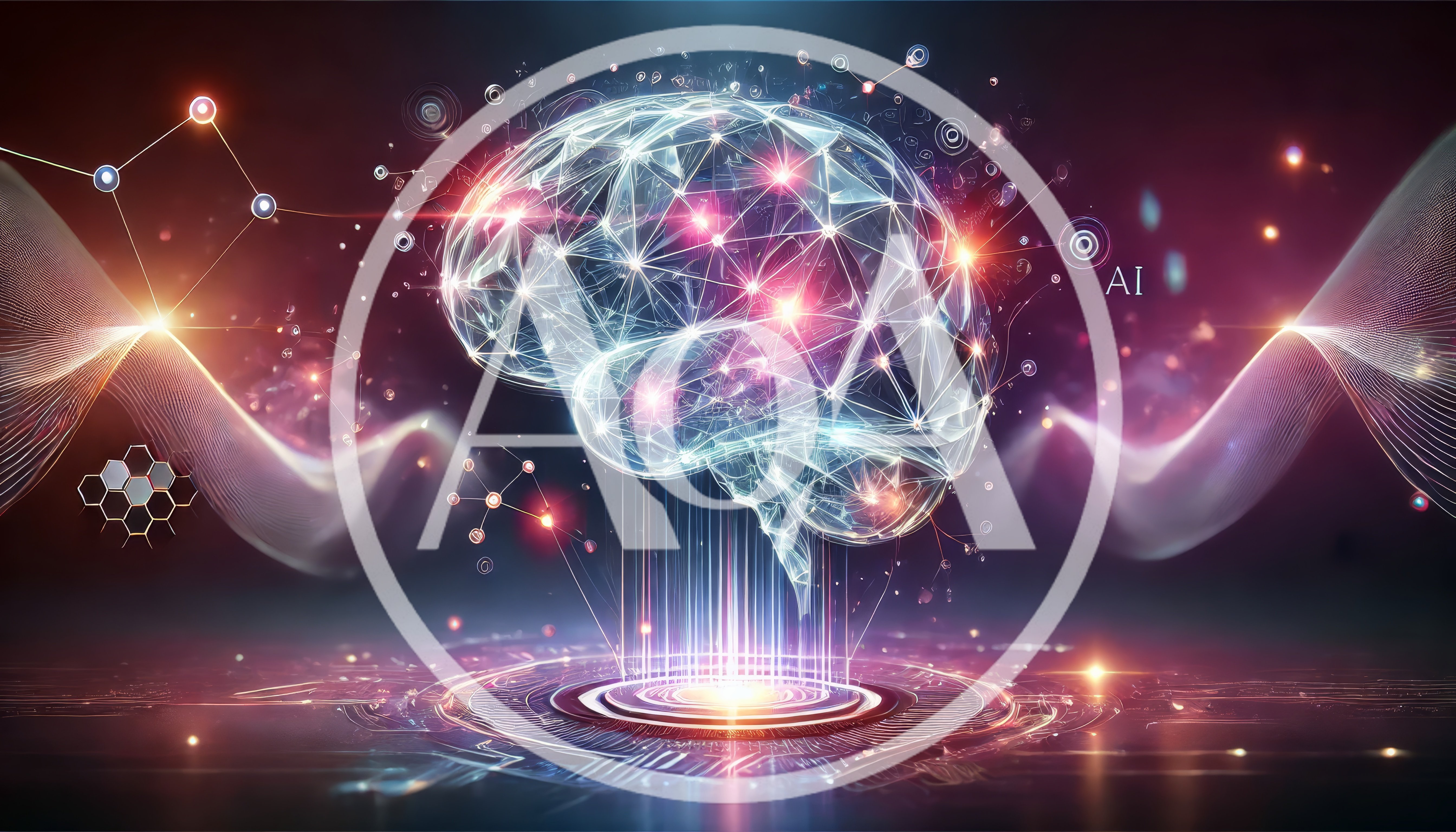 Digital Neural Network Brain Concept