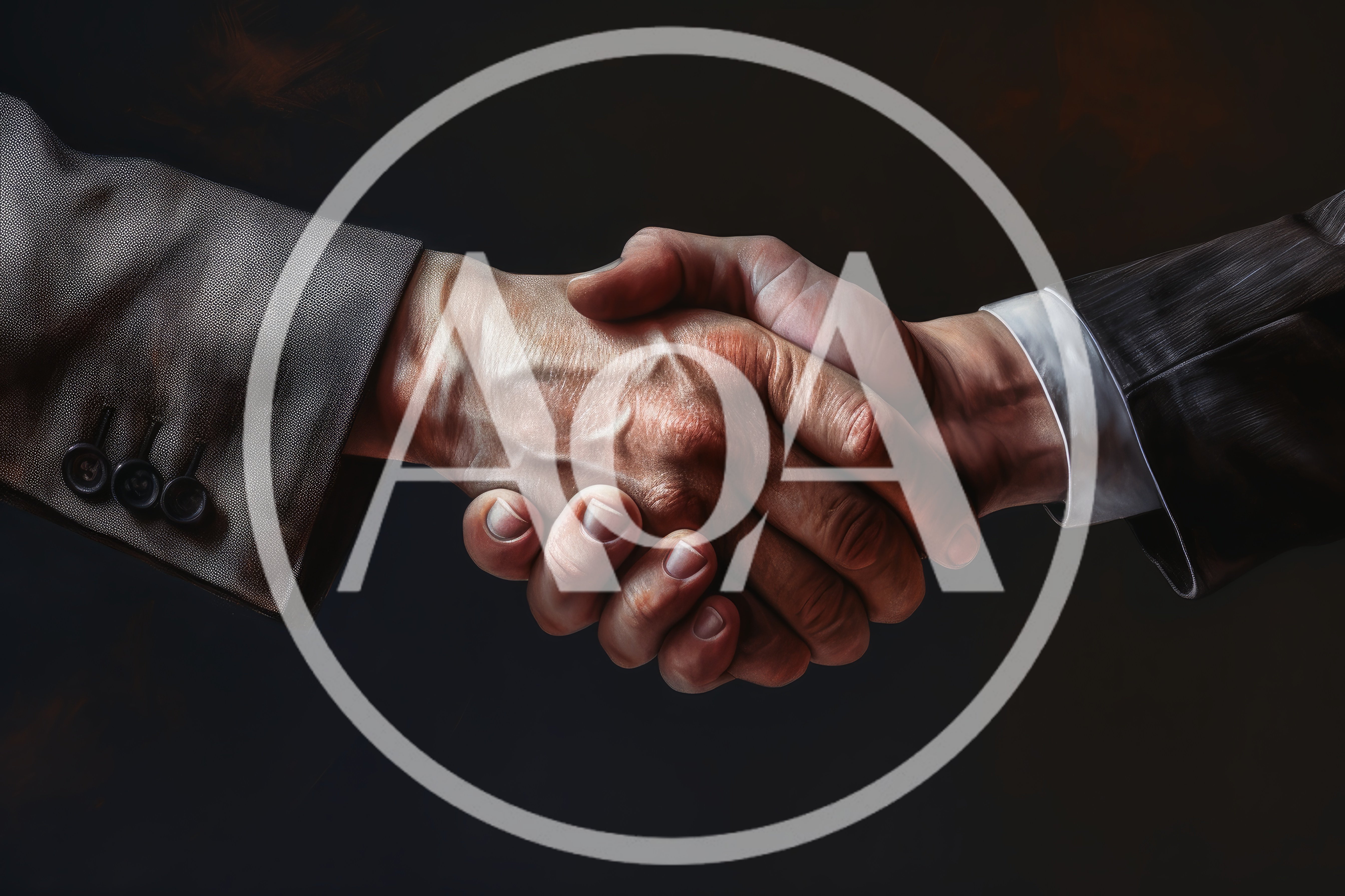 Professional Business Handshake Between Two Men