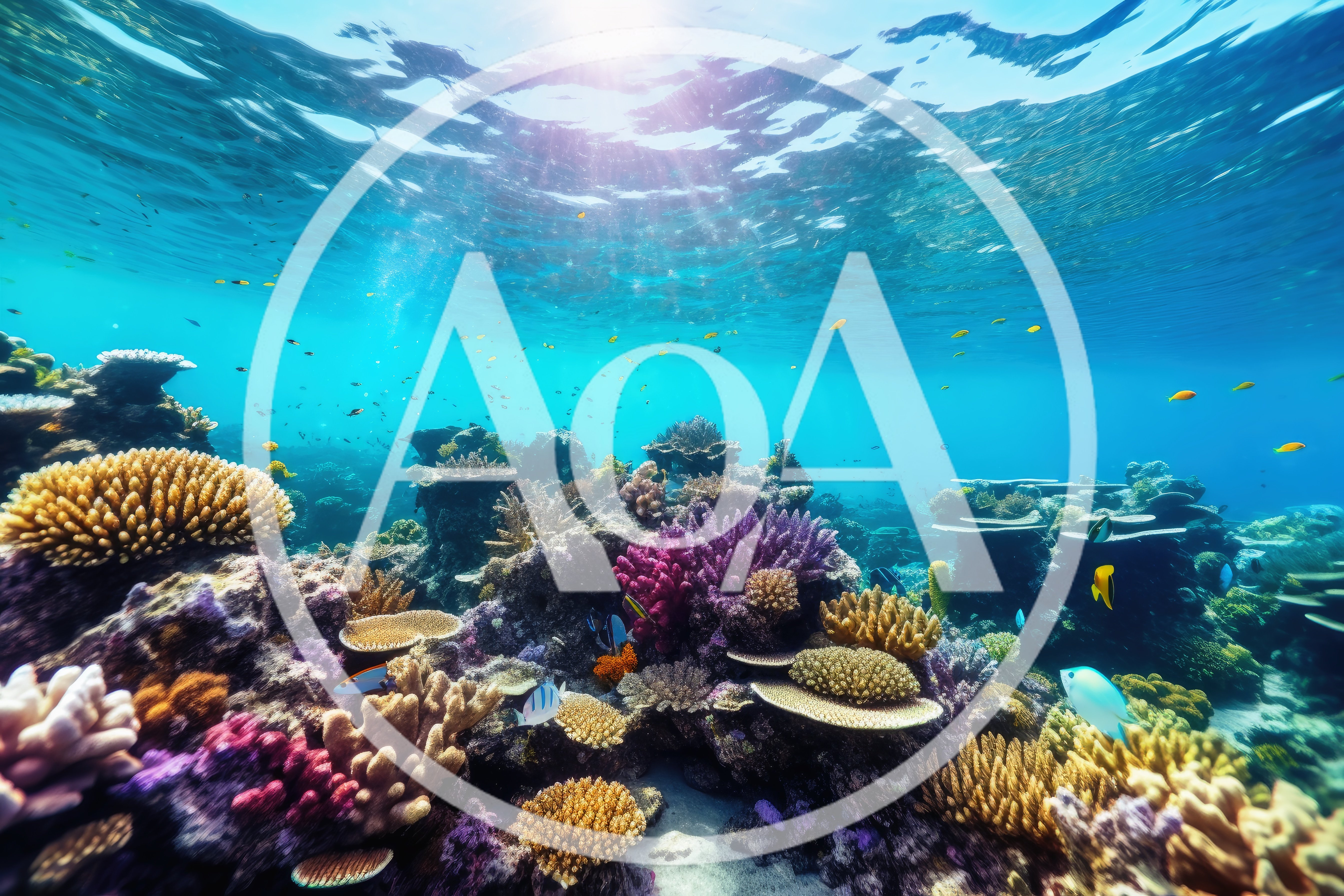 Vibrant Coral Reef Ecosystem With Tropical Fish