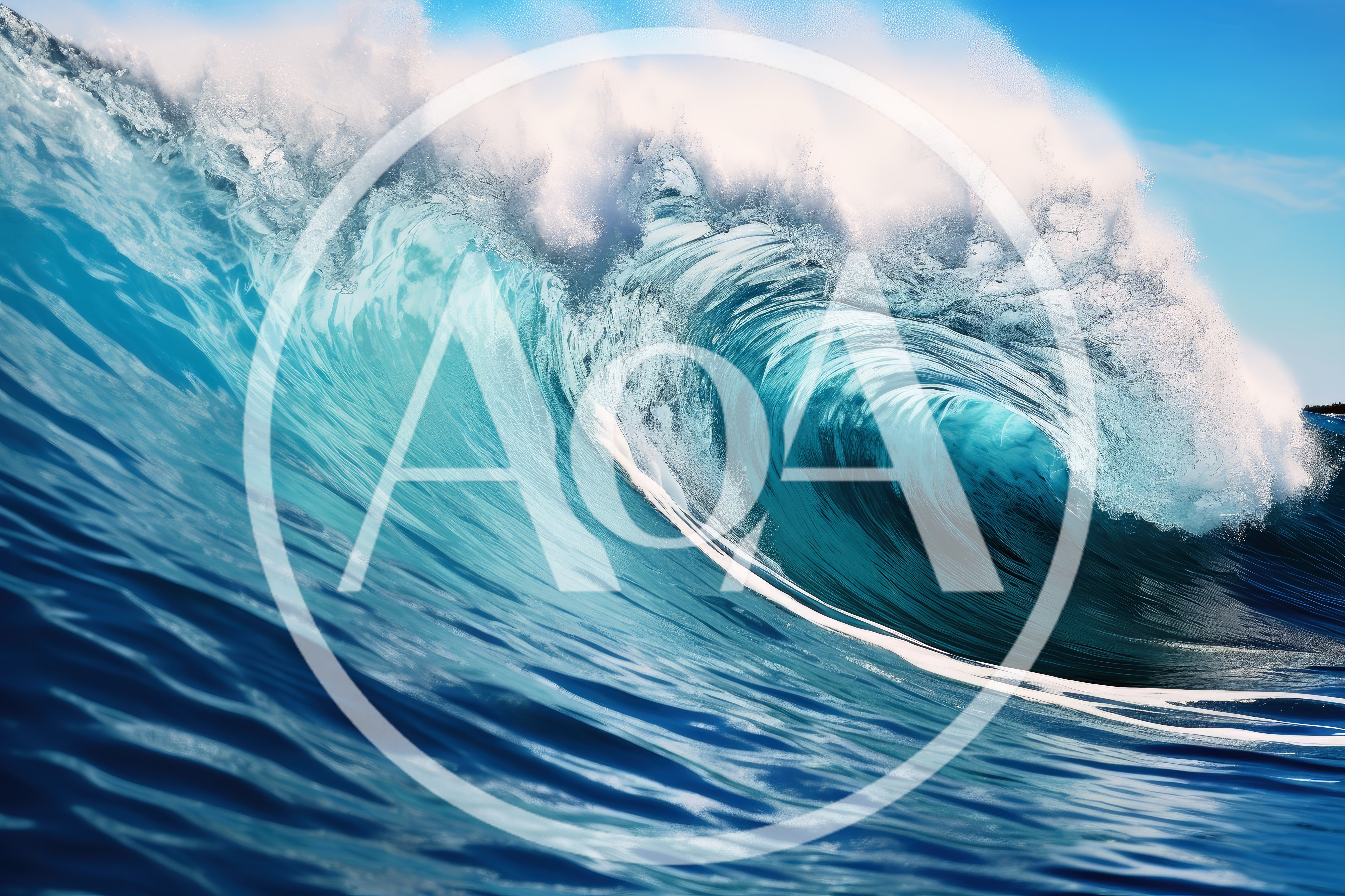 Powerful Crashing Ocean Wave In Tropical Waters