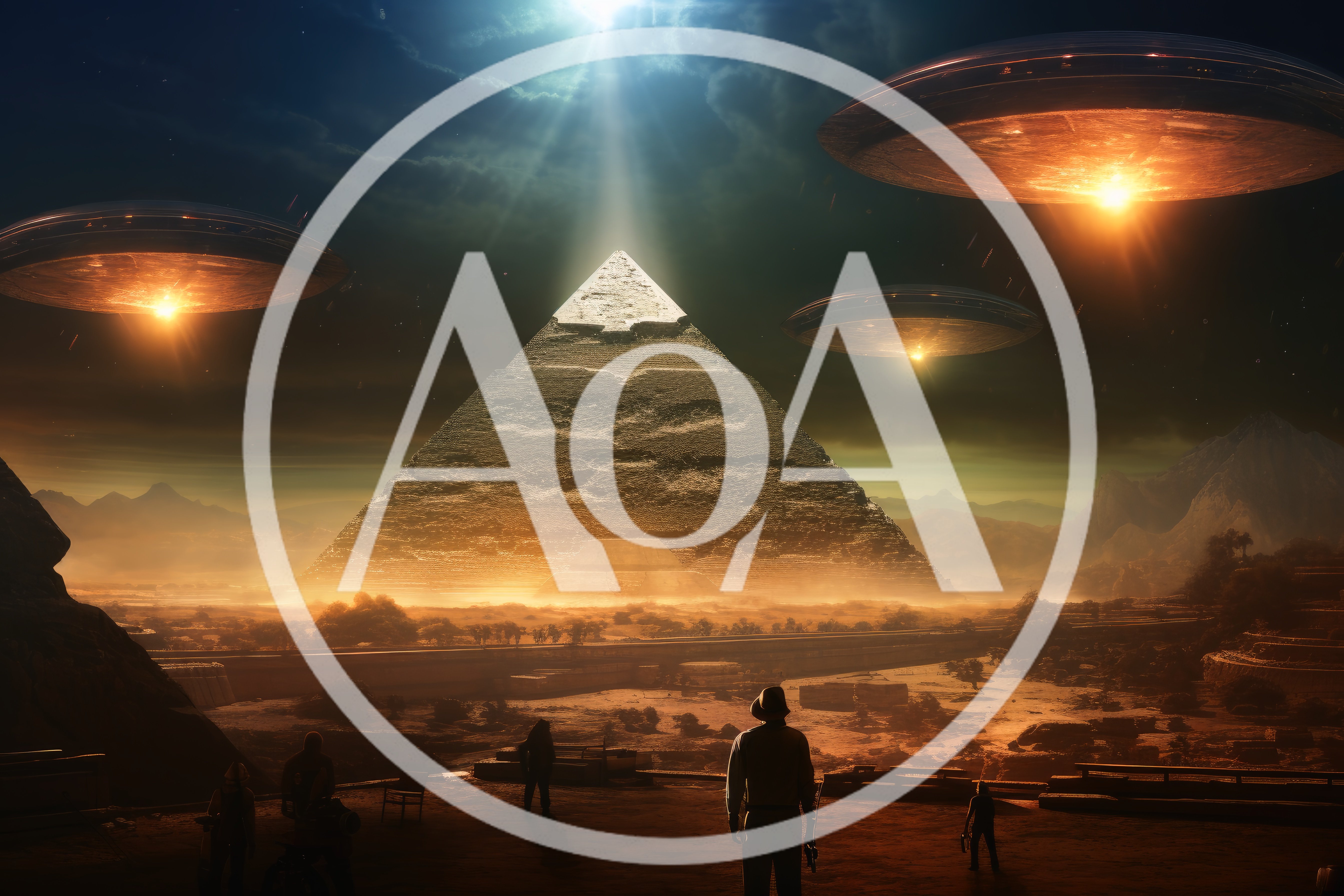 Mysterious UFOs Hovering Over Ancient Egyptian Pyramid