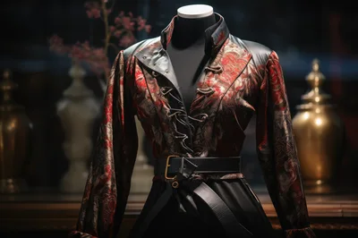 Ornate Gothic Style Jacket On A Mannequin