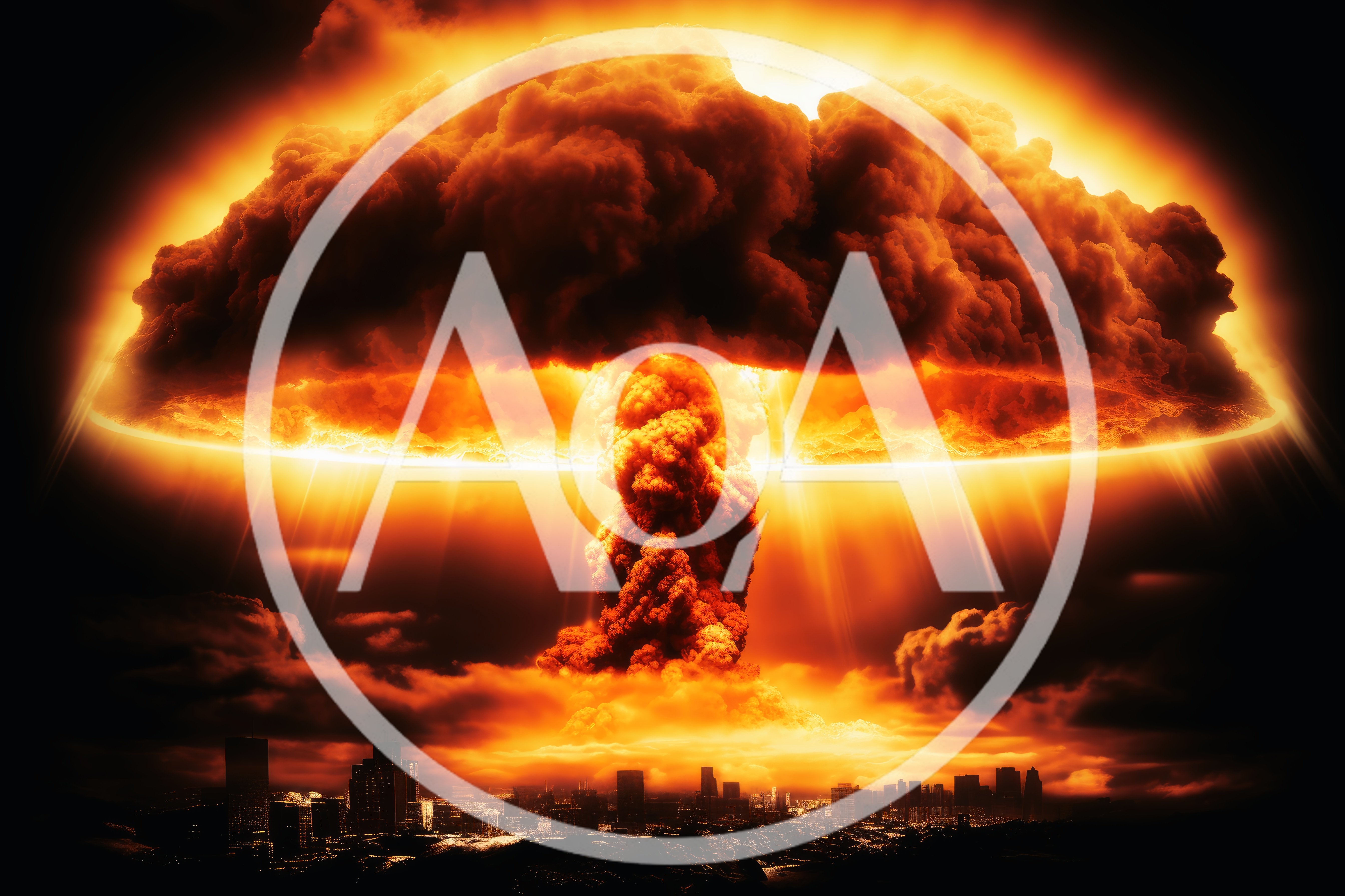 Massive Nuclear Explosion Over A Modern City Skyline