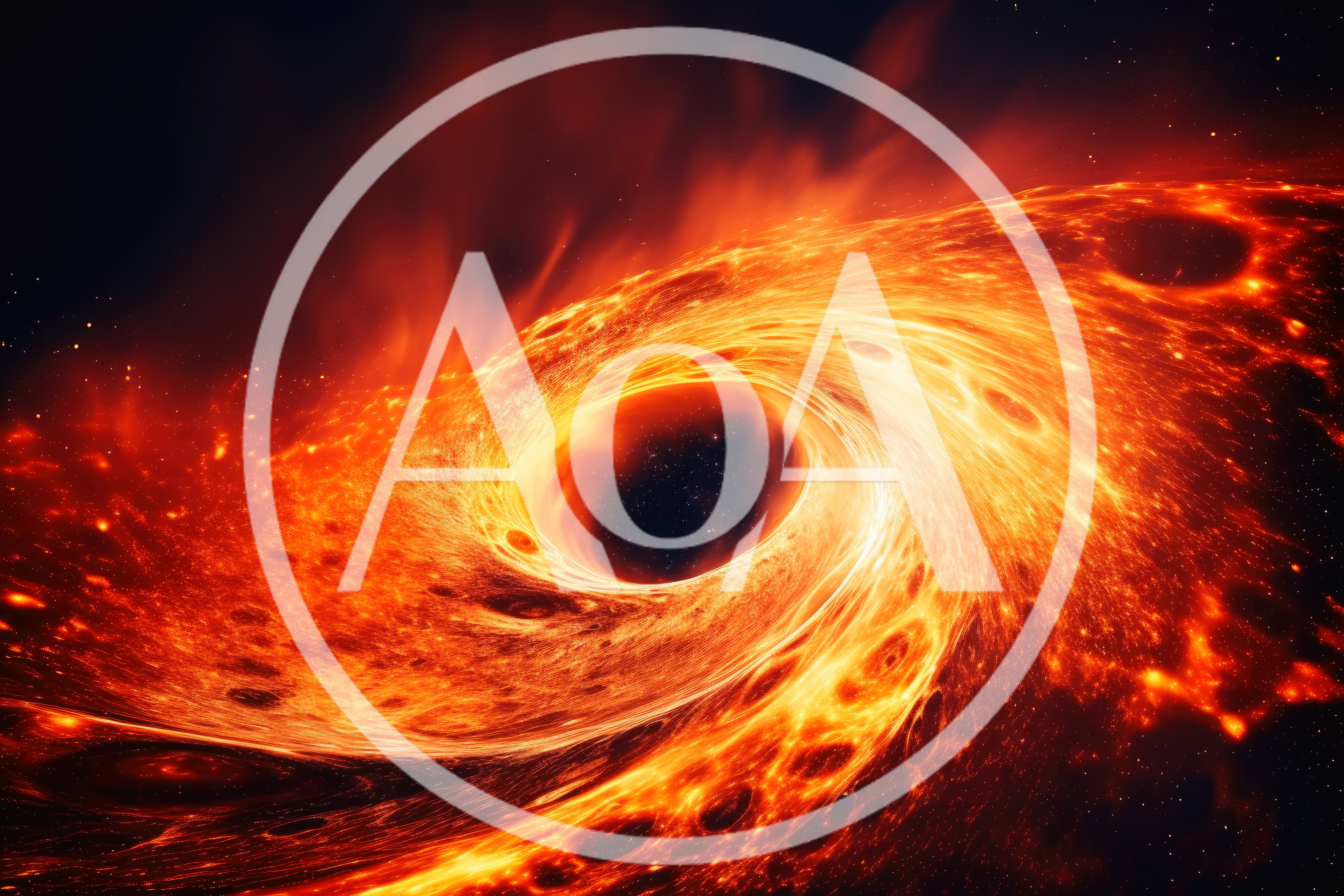 Cosmic Black Hole With Glowing Accretion Disk