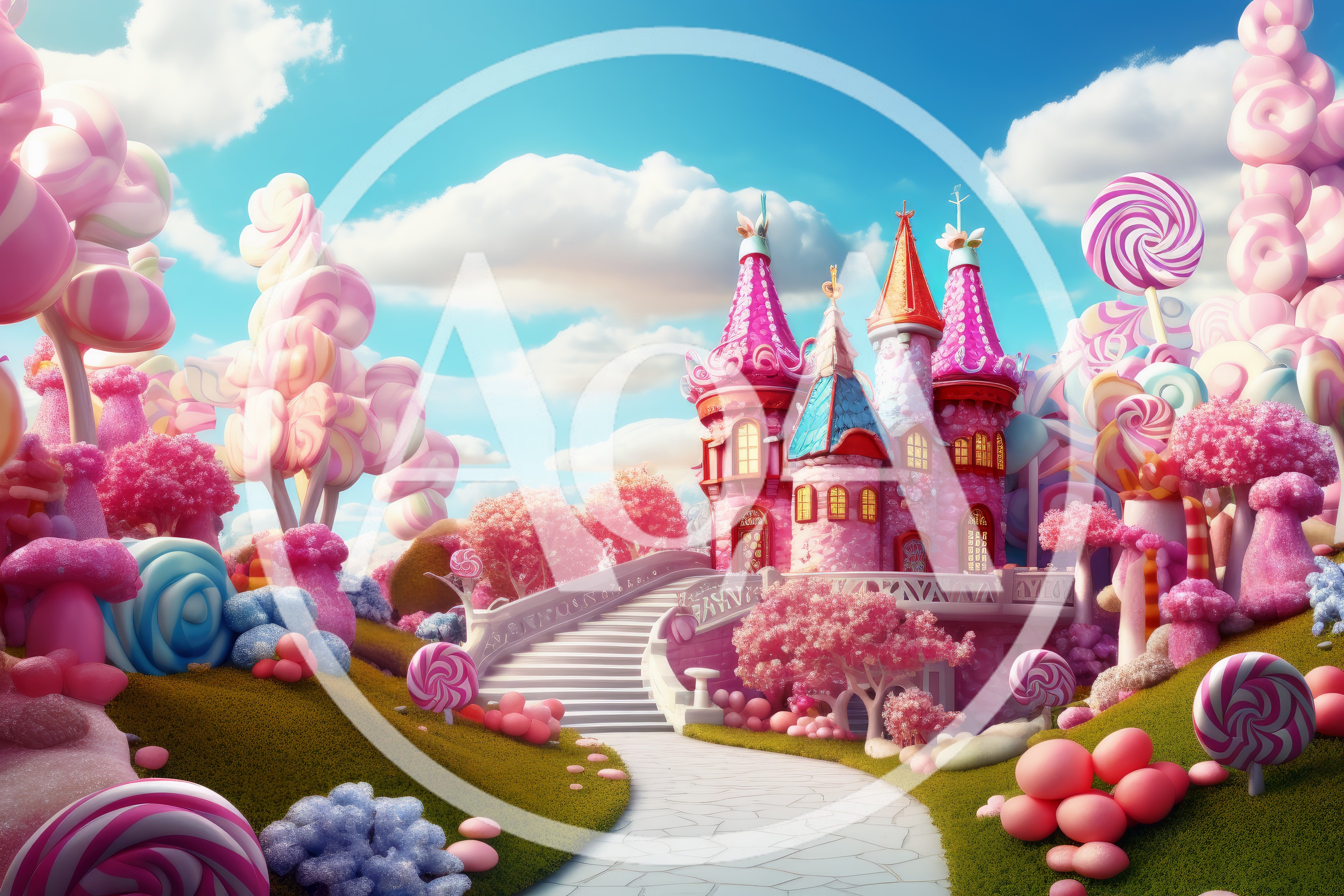 Whimsical Candy Castle In A Magical Sugar Land