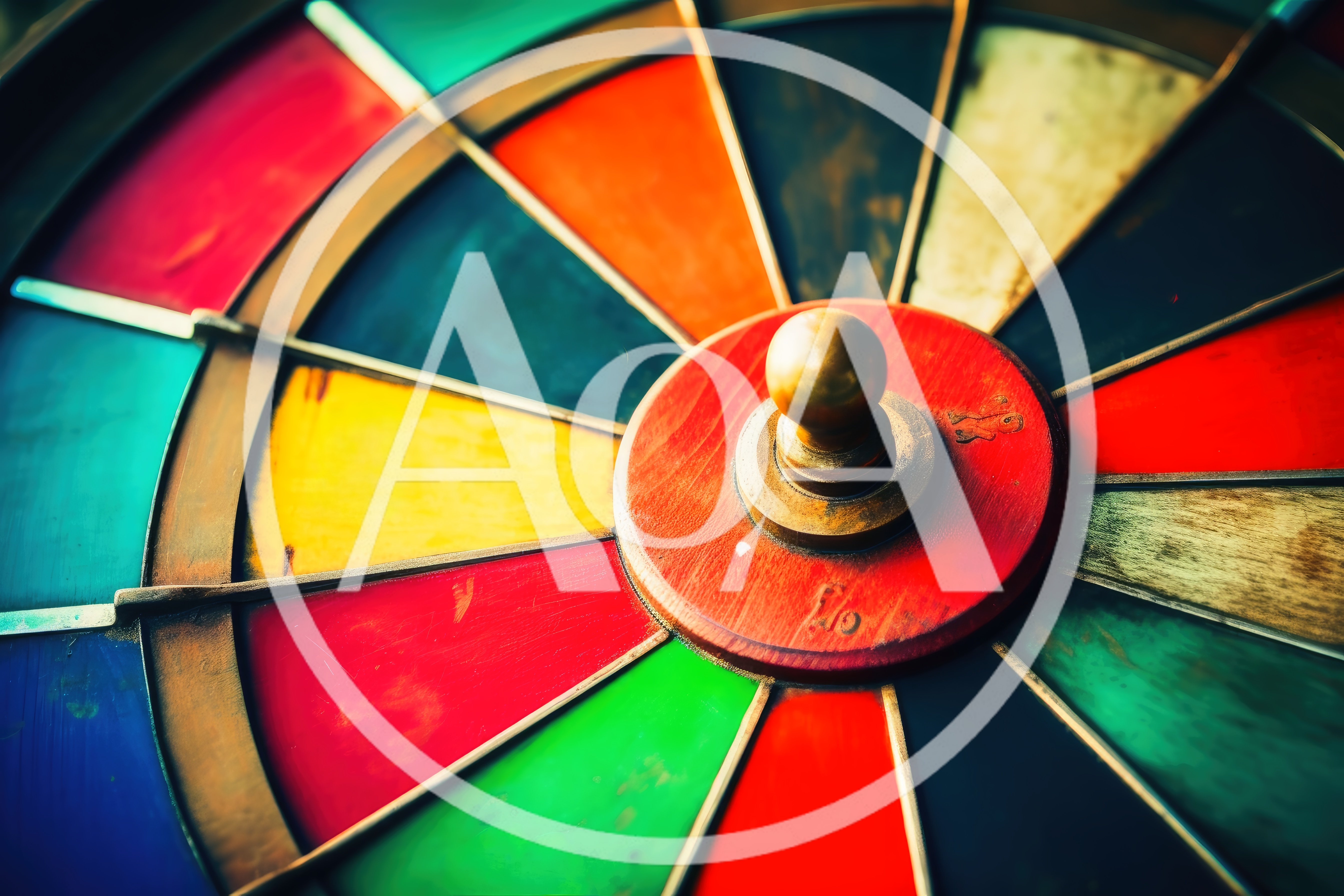 Close Up Of A Colorful Spinning Roulette Wheel