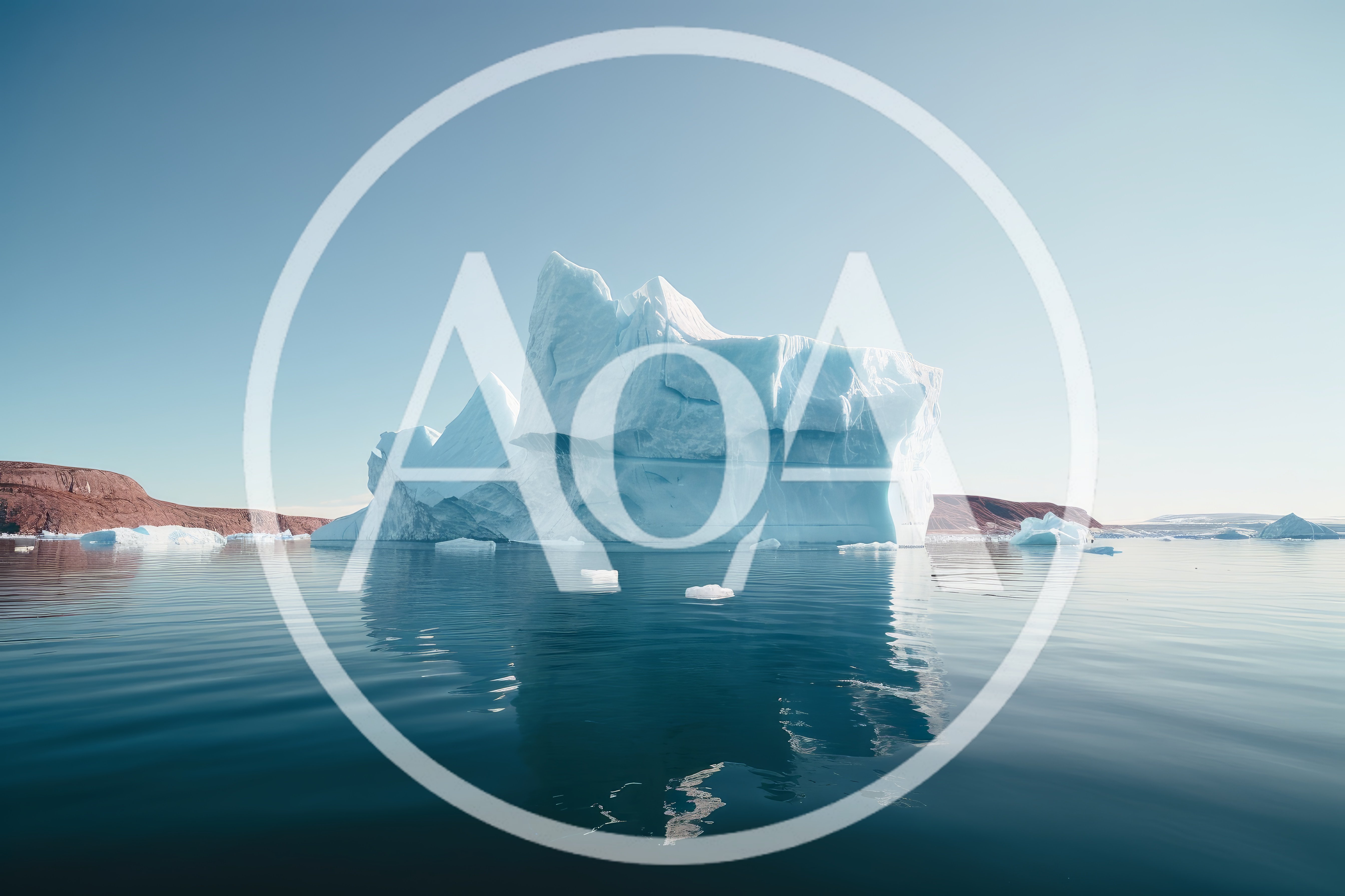 Large Iceberg Floating In Calm Arctic Waters