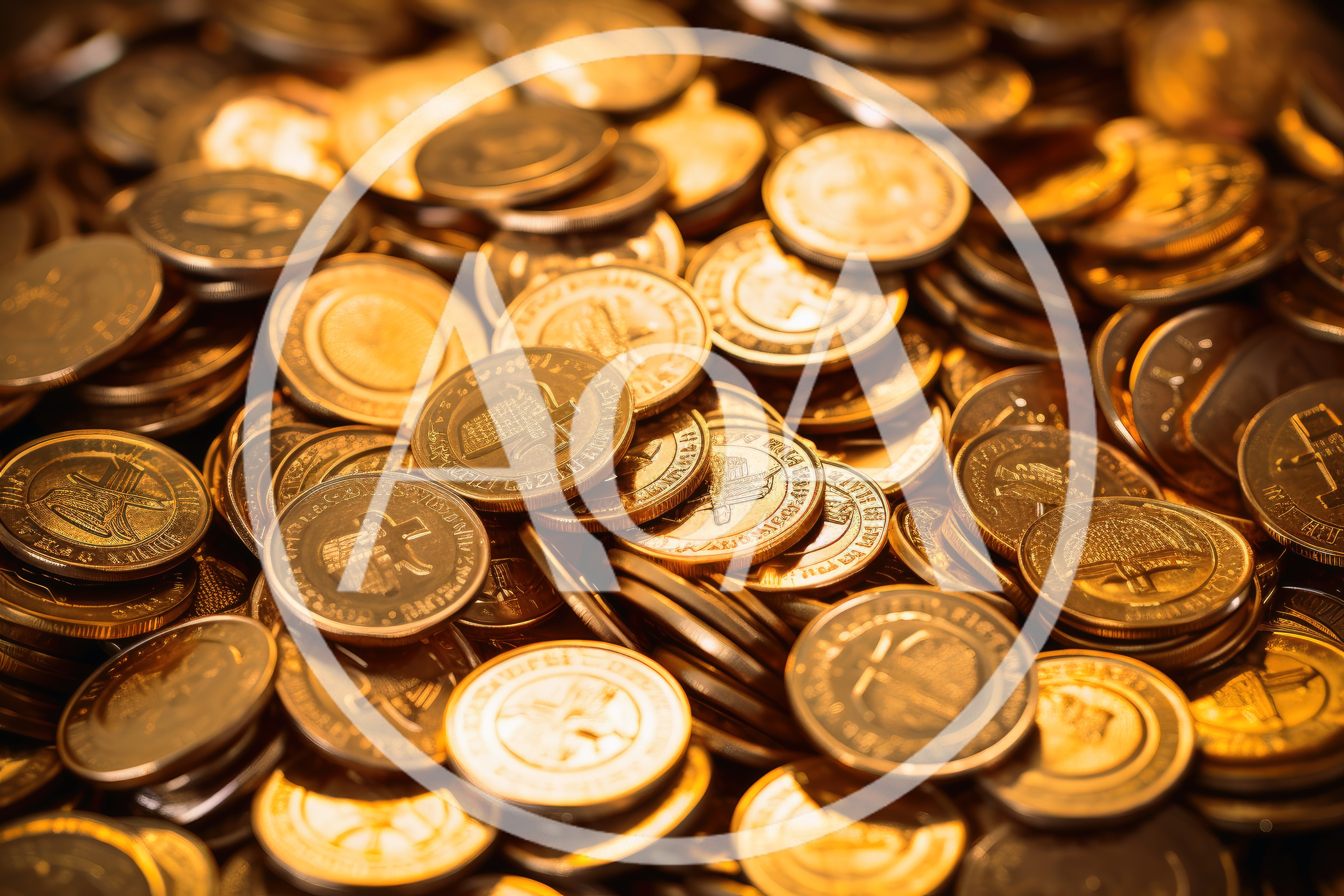 Pile of Shiny Gold Coins