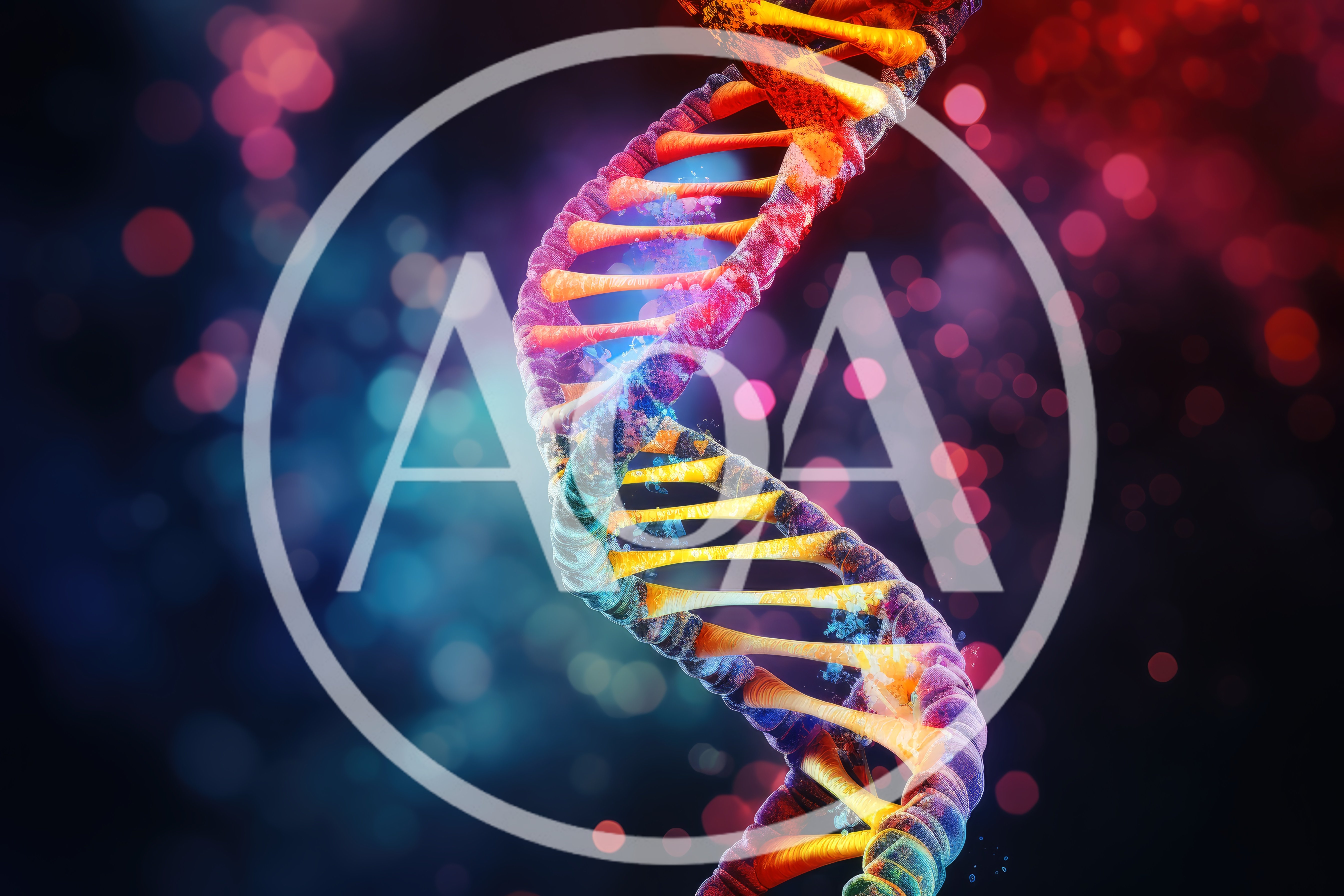 Abstract 3D DNA Double Helix Structure