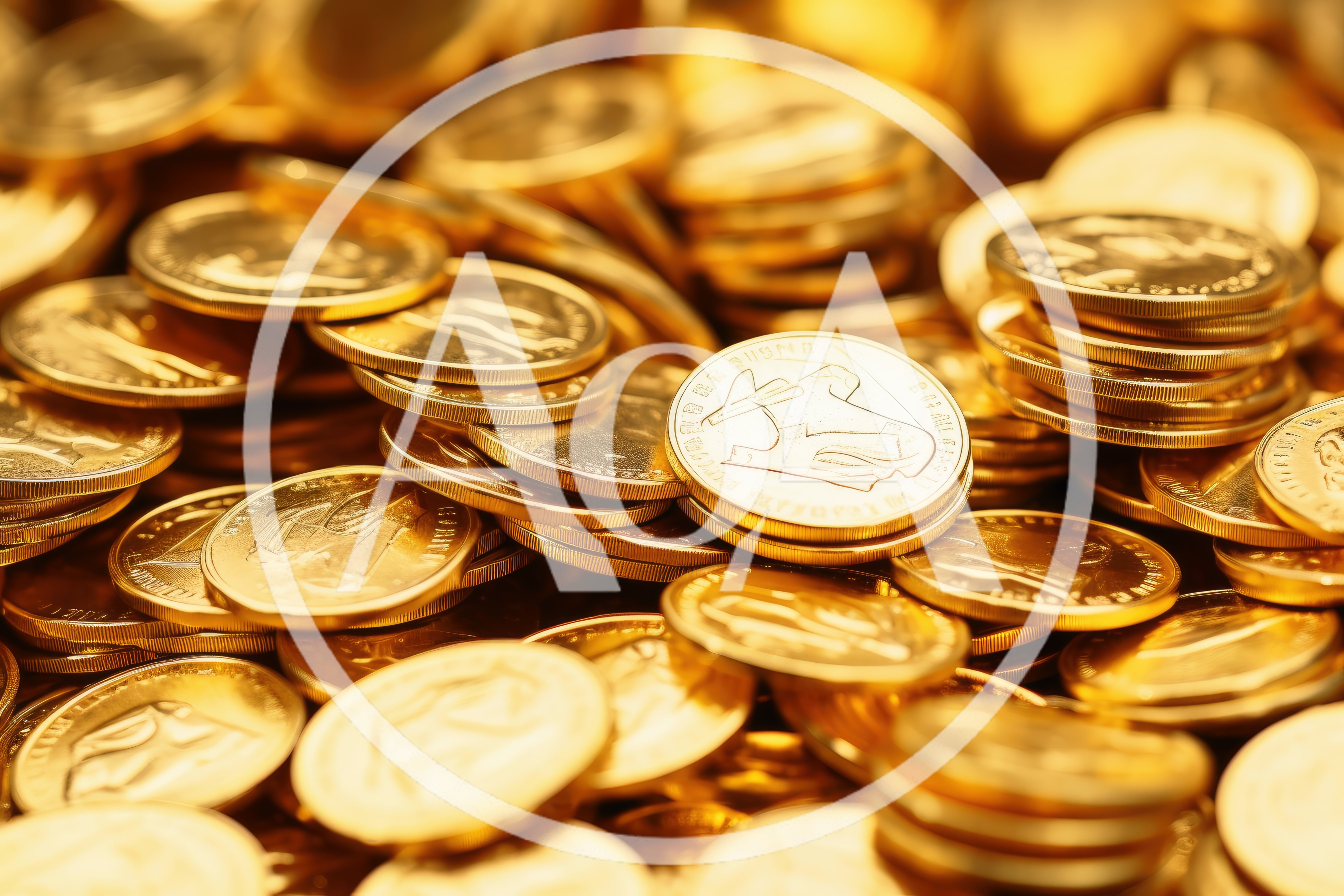 Pile of Shiny Gold Coins