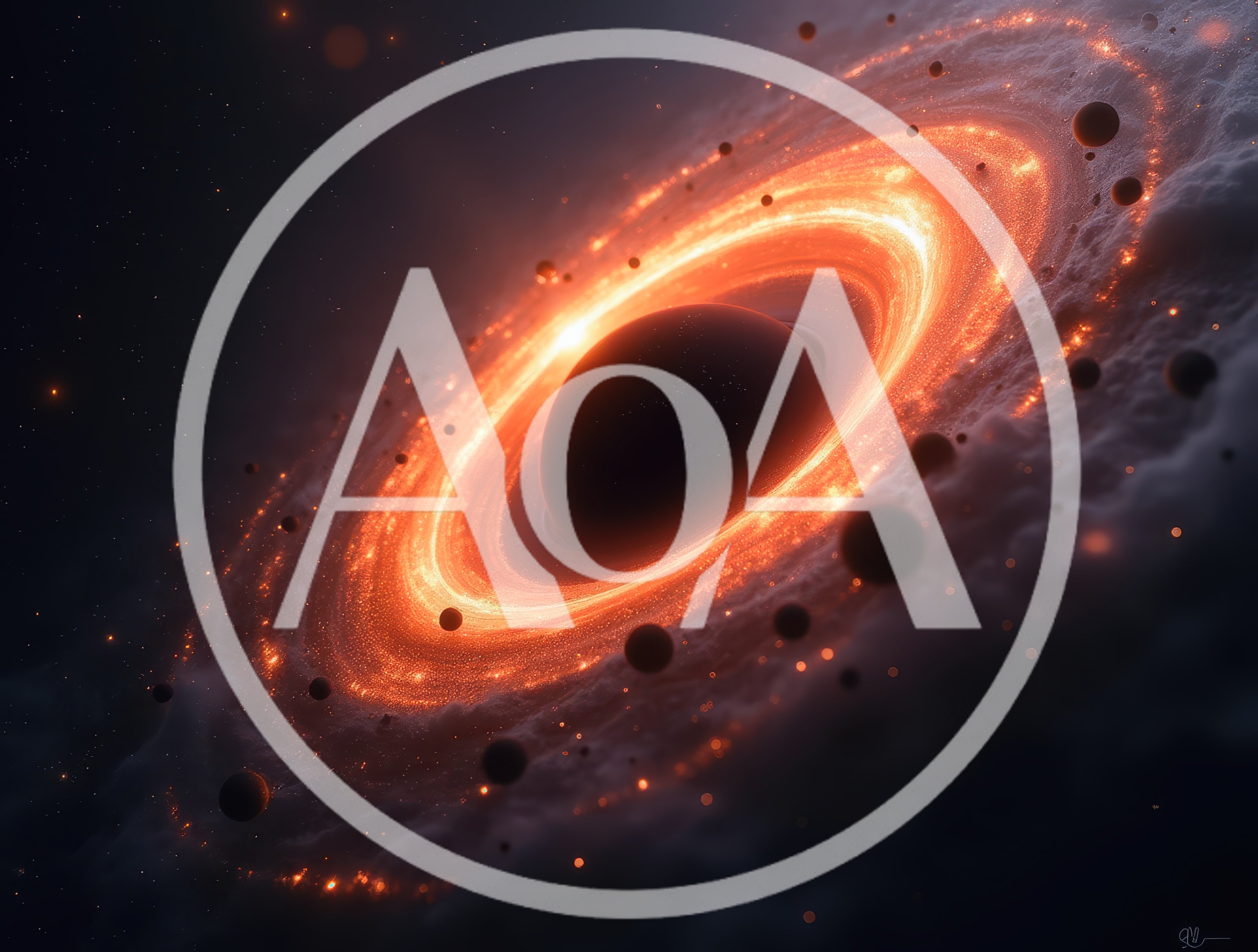 Supermassive Black Hole With Glowing Accretion Disk