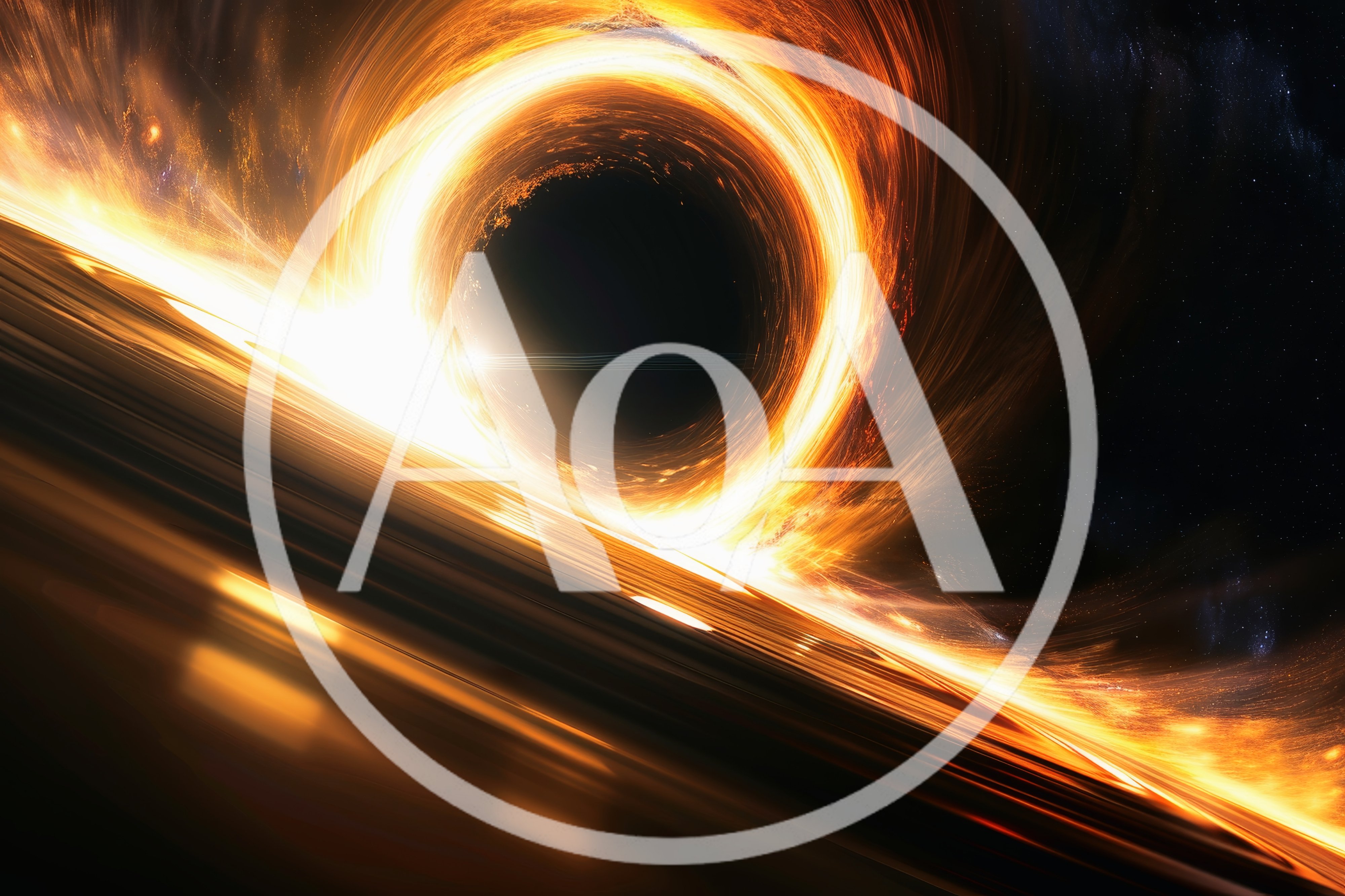 Cinematic Visualization Of A Supermassive Black Hole In Space