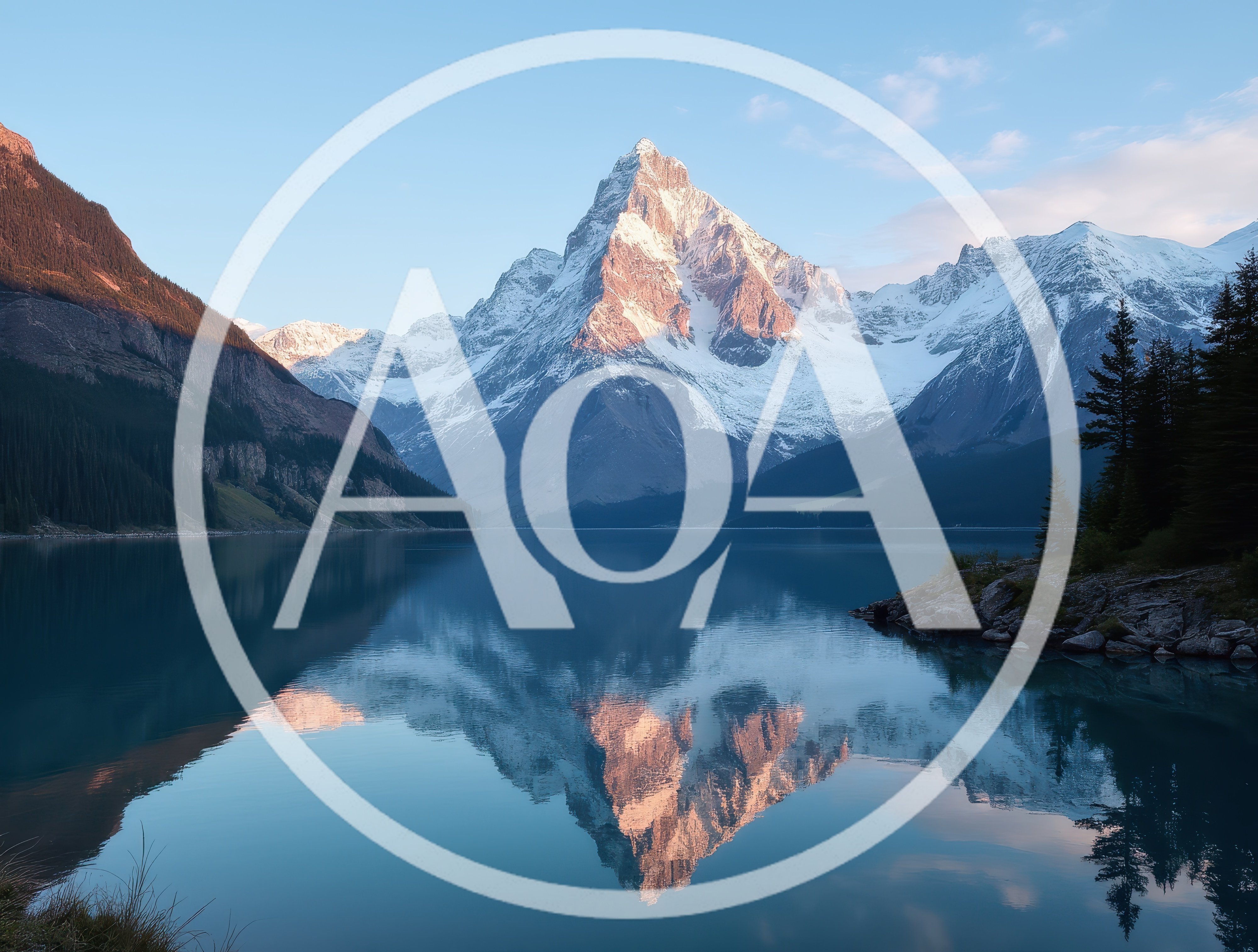 Mount Assiniboine Reflected In Lake Magog At Sunrise