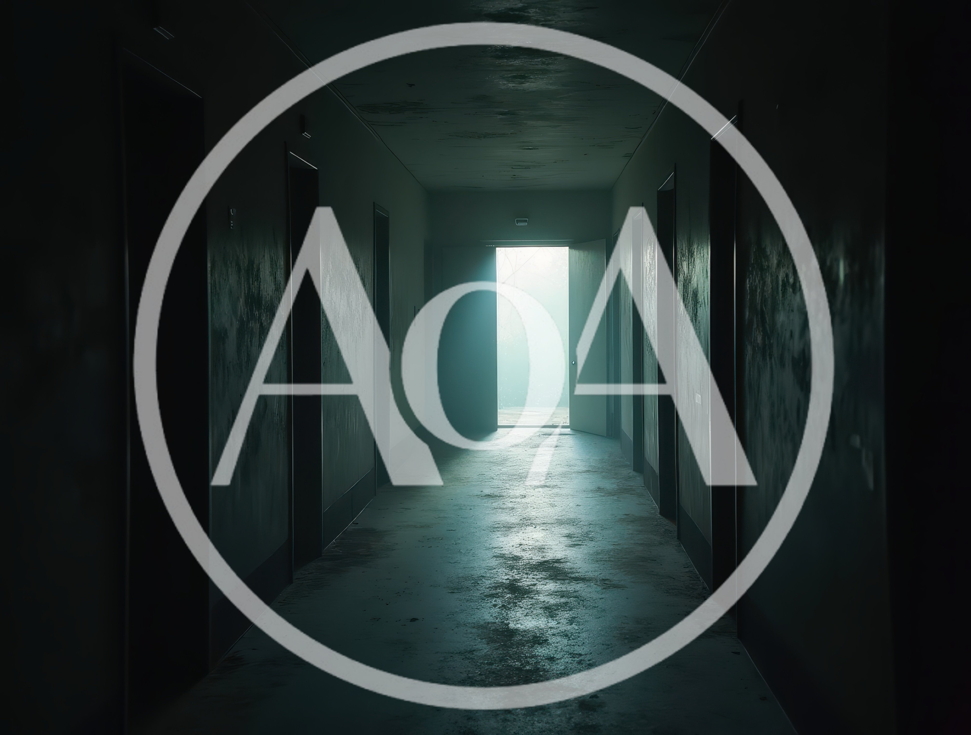Dark Abandoned Hallway With Open Doorway
