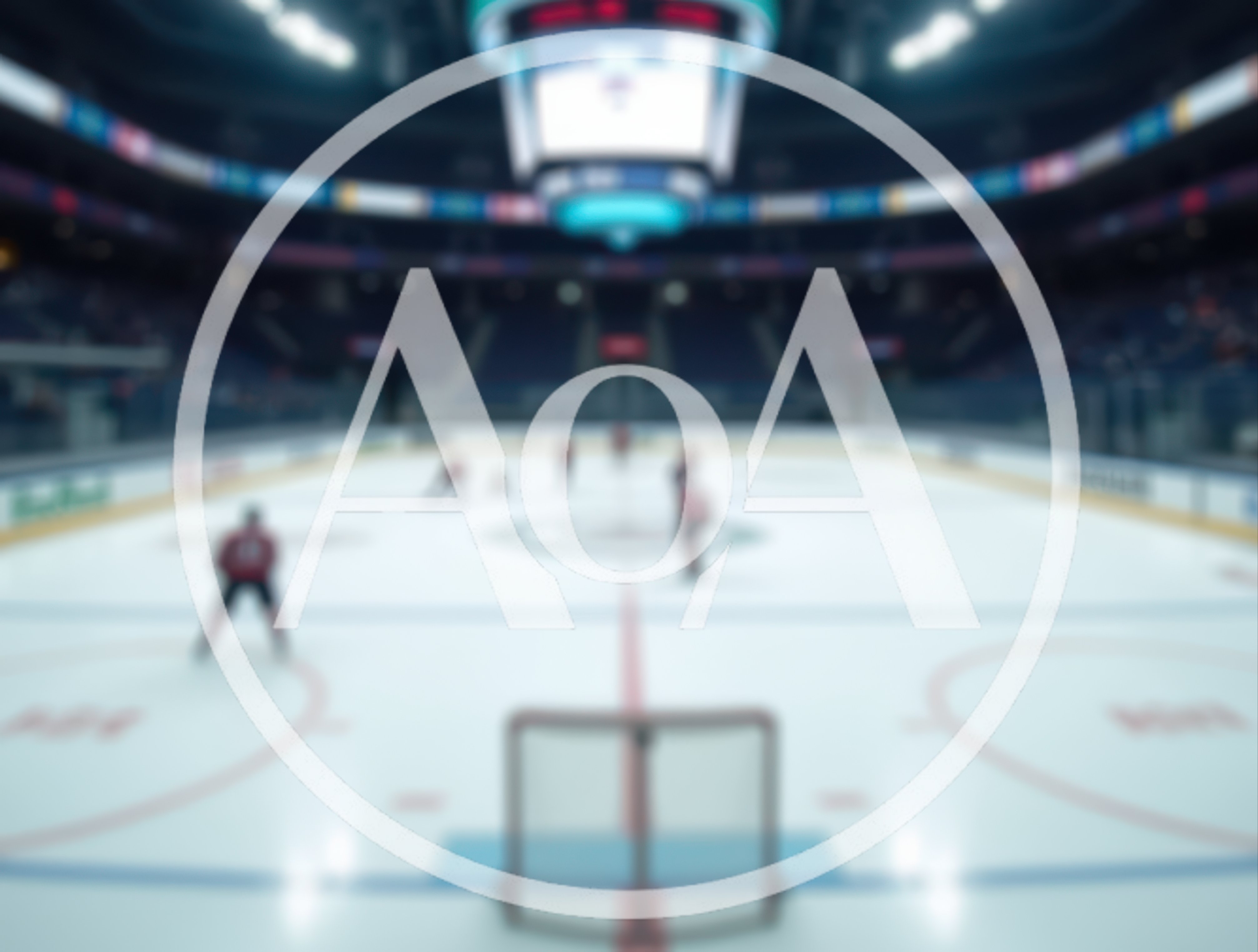 Professional Ice Hockey Players Practicing On Arena Rink