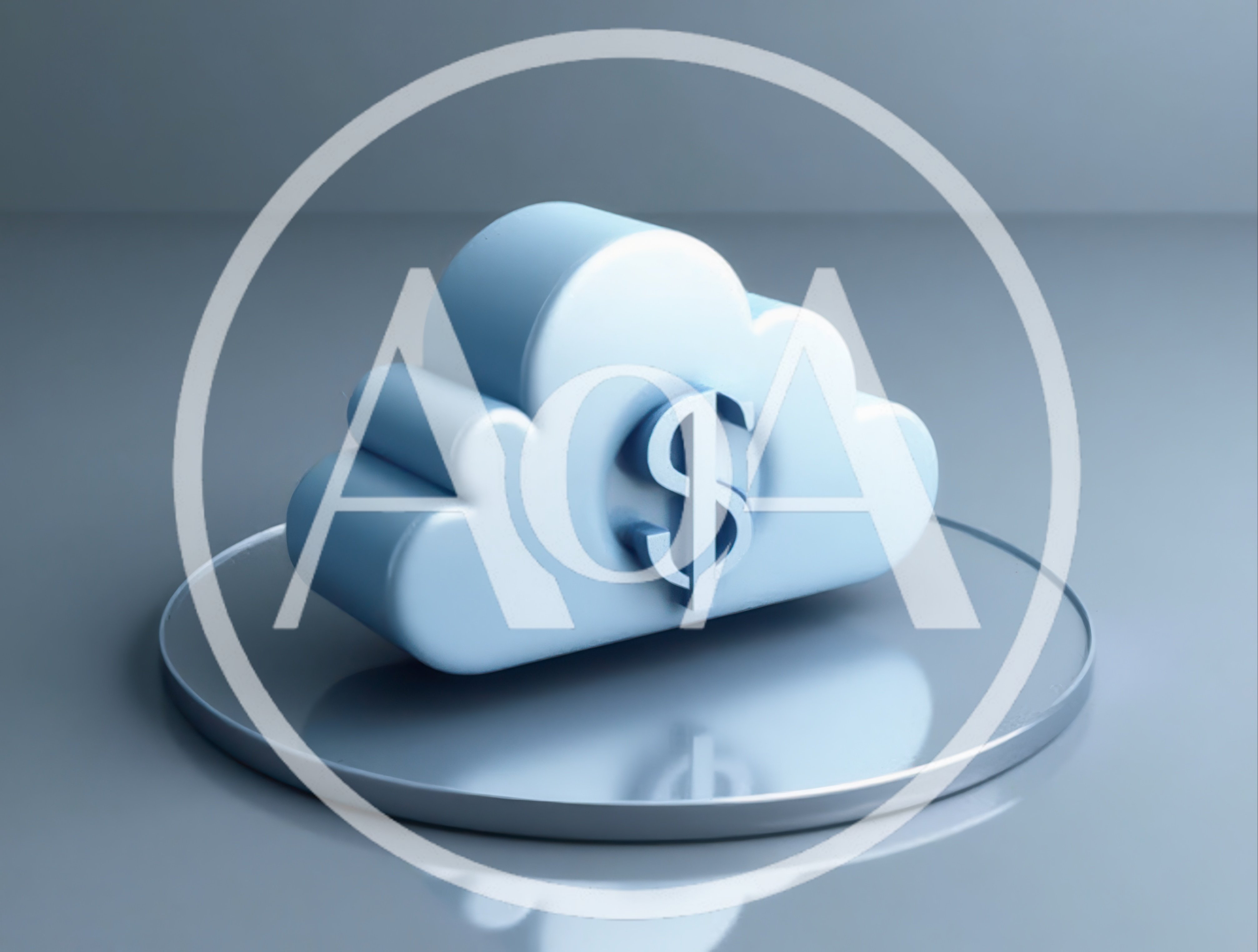 3D Cloud Icon With Dollar Sign Symbol