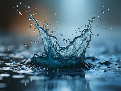 High Speed Macro Water Splash Crown