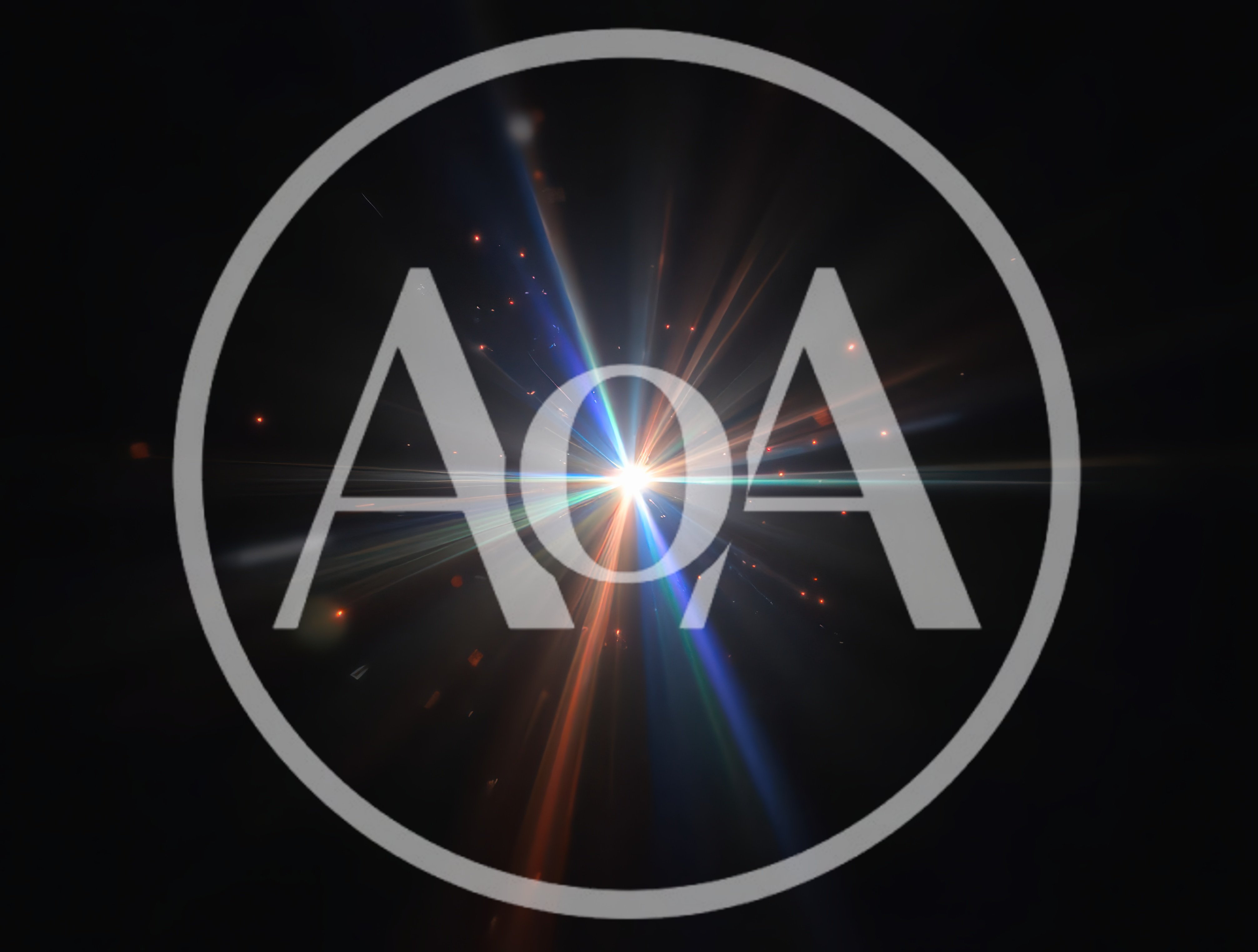 Abstract Light Burst With Radiant Lens Flare