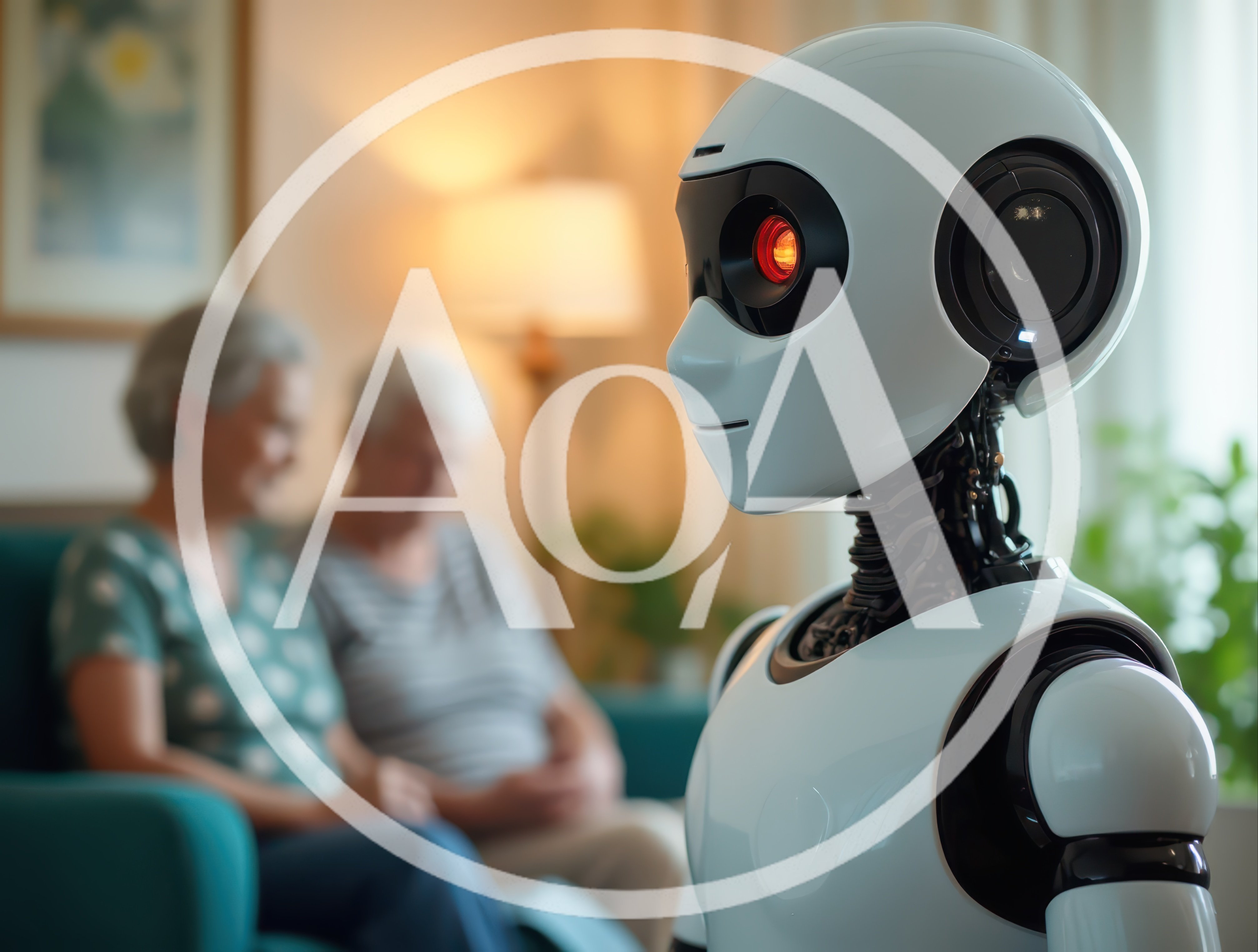 Advanced Humanoid Robot Interacting With Elderly Couple