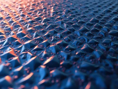 Abstract Textured Surface With Geometric Pyramid Patterns