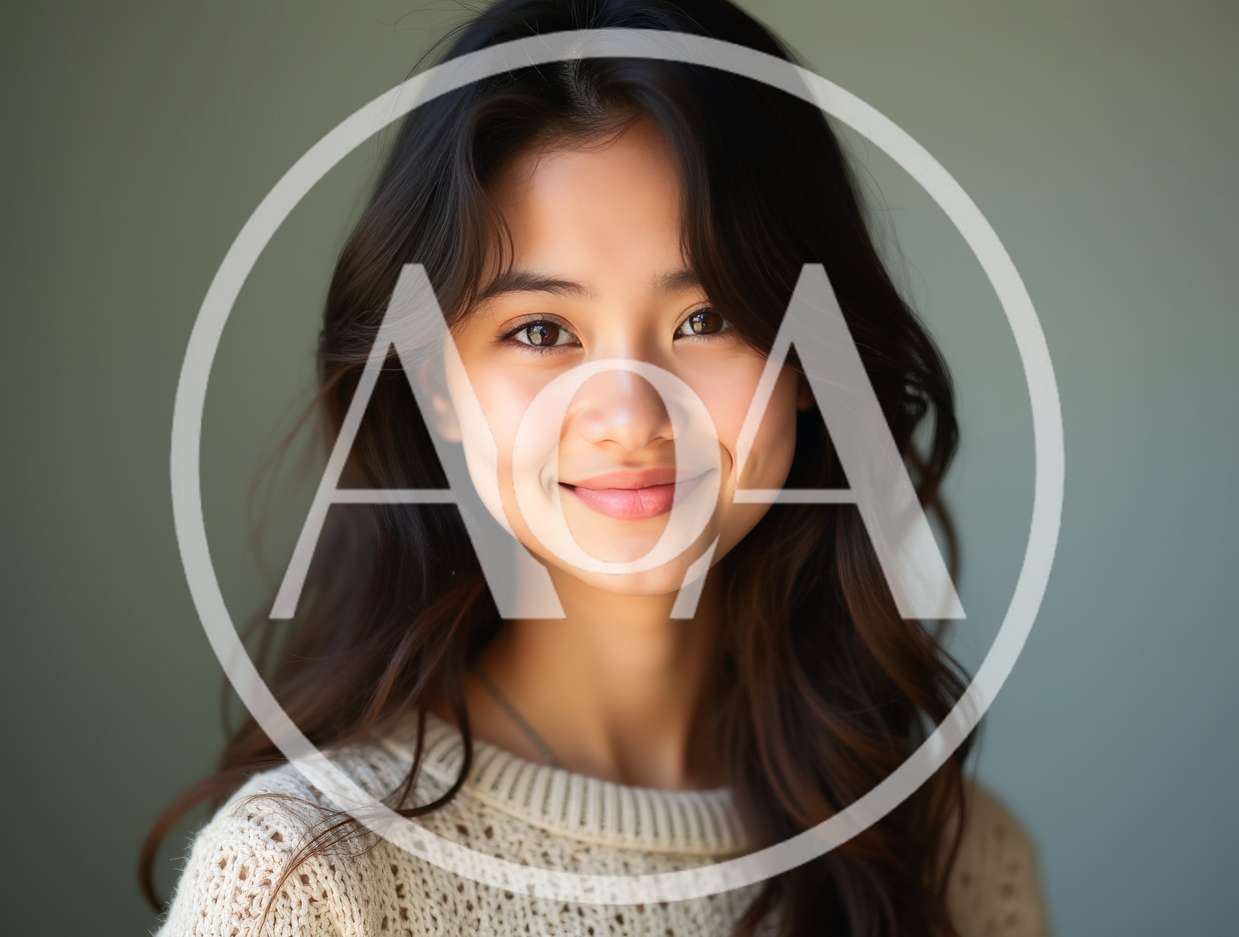 Portrait Of A Smiling Young Asian Woman
