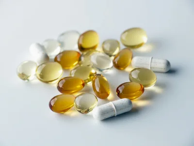 Assorted Dietary Supplement Capsules and Gel Pills
