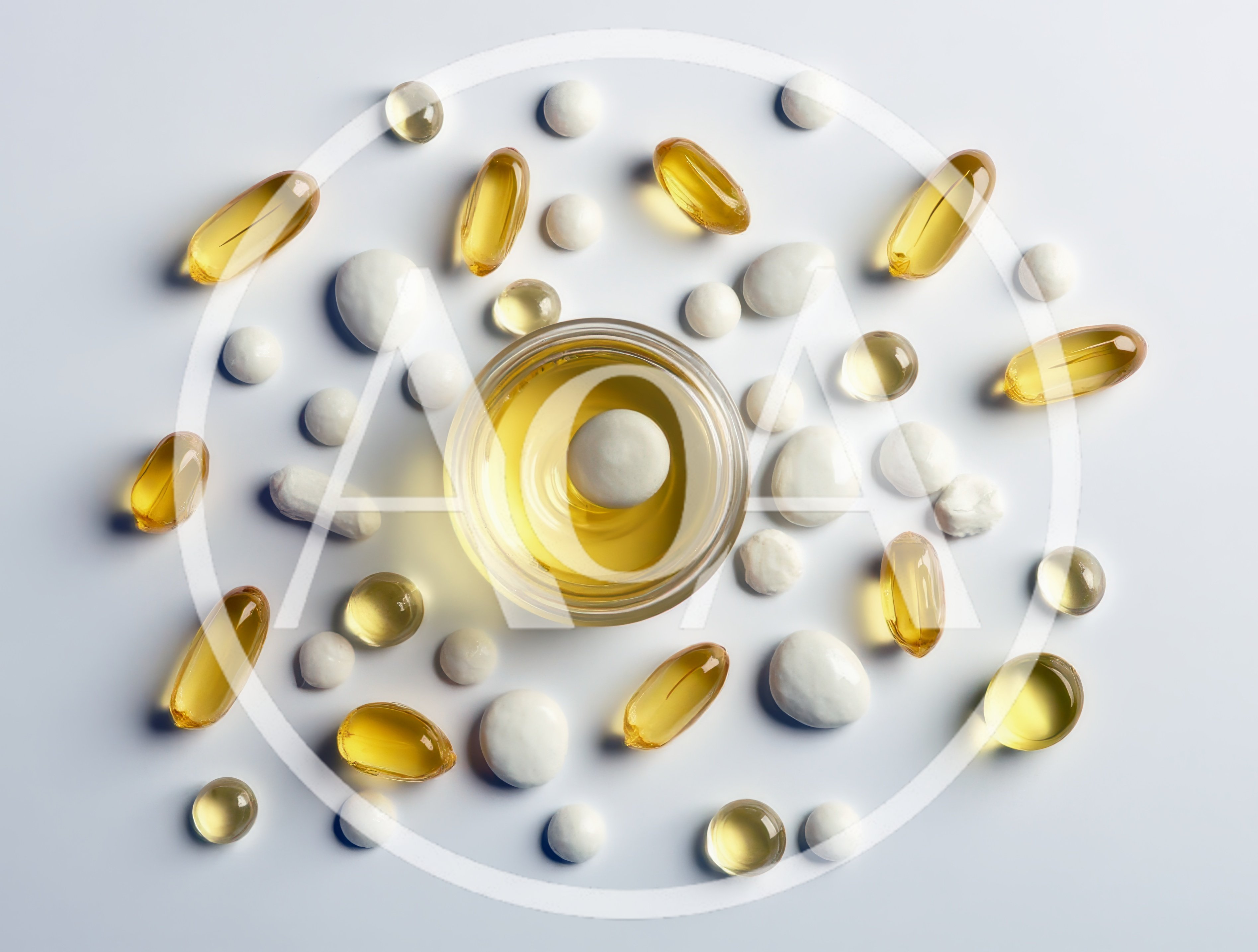 Assorted Dietary Supplements And Fish Oil Capsules