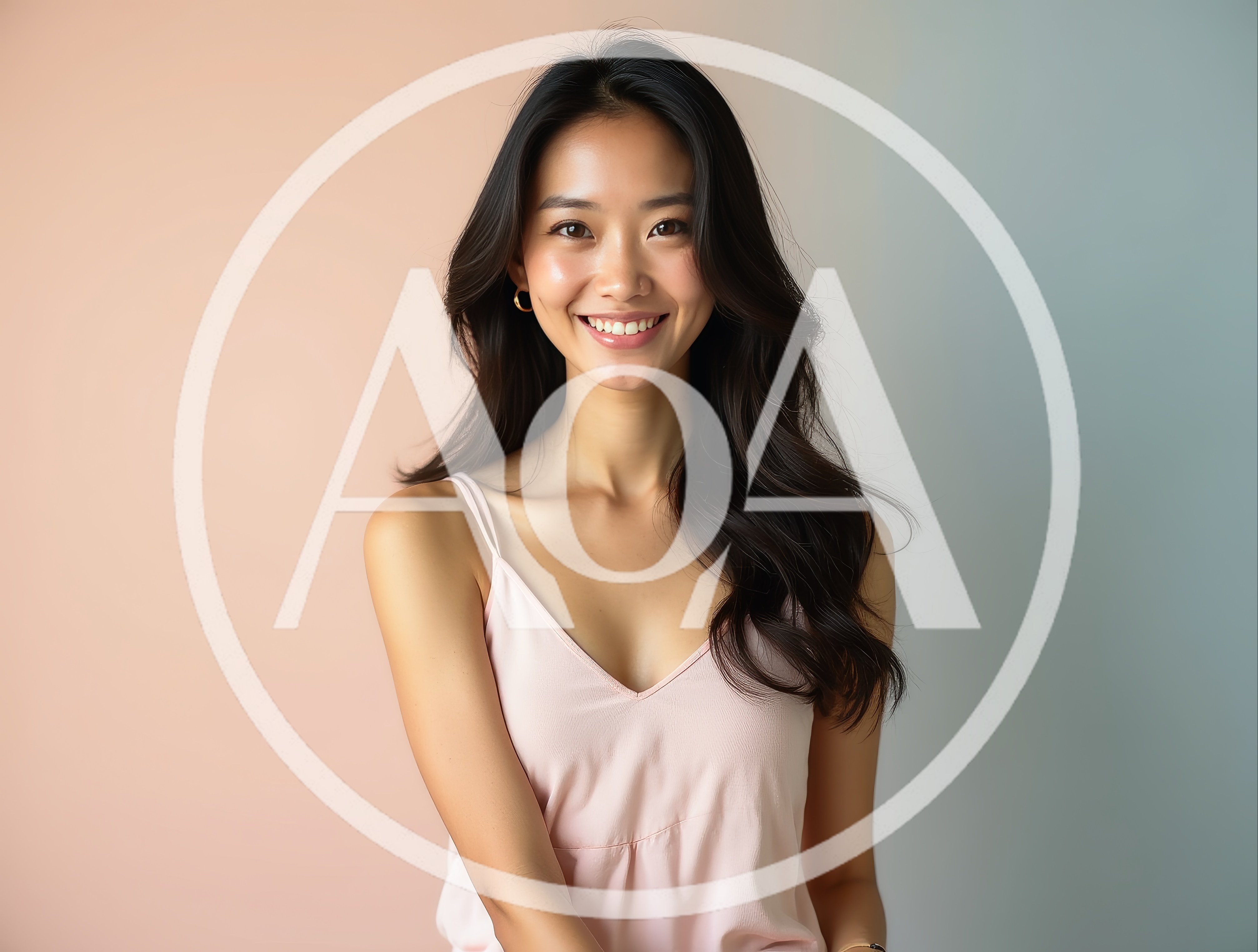 Portrait Of A Smiling Young Asian Woman
