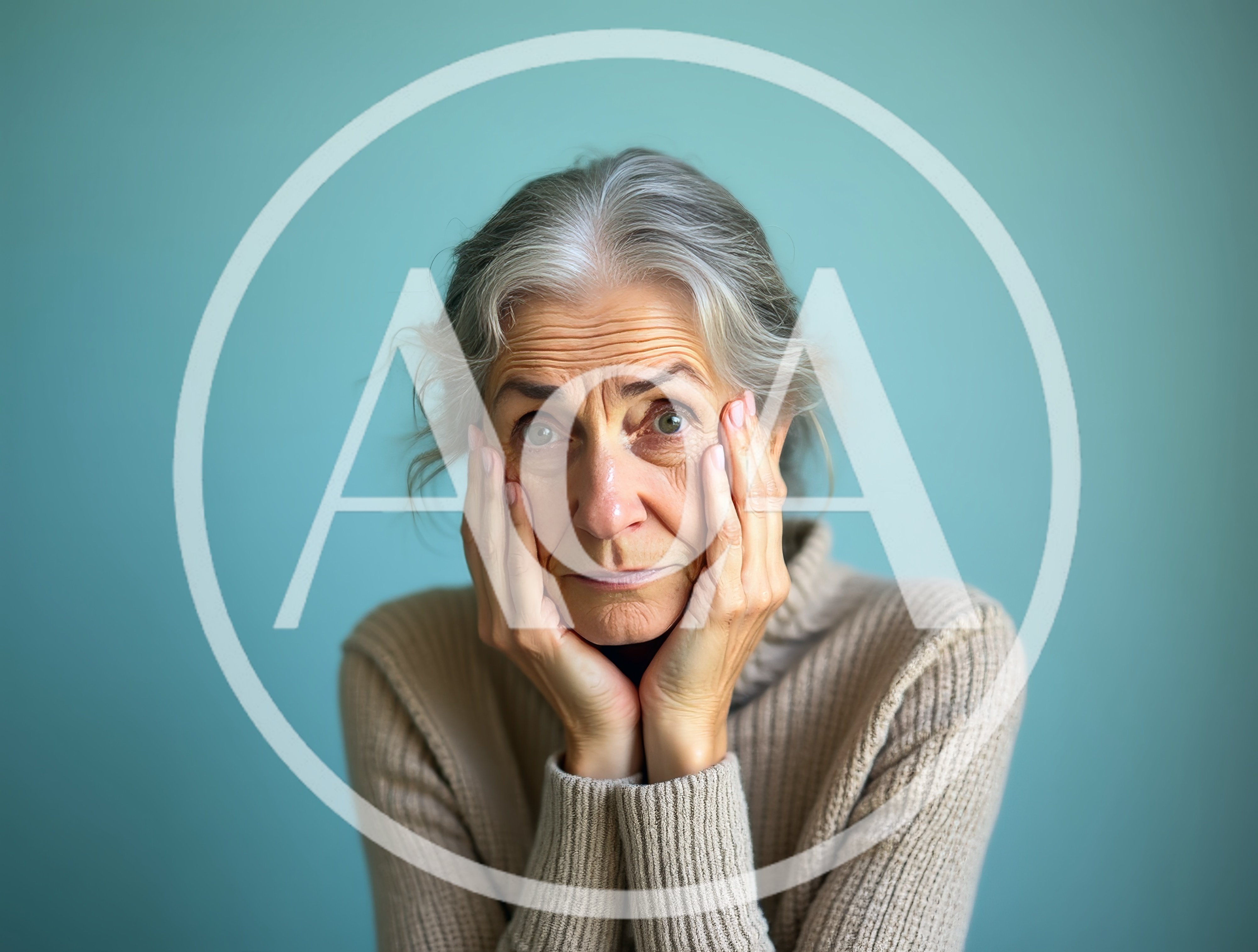 Portrait Of A Concerned Senior Woman