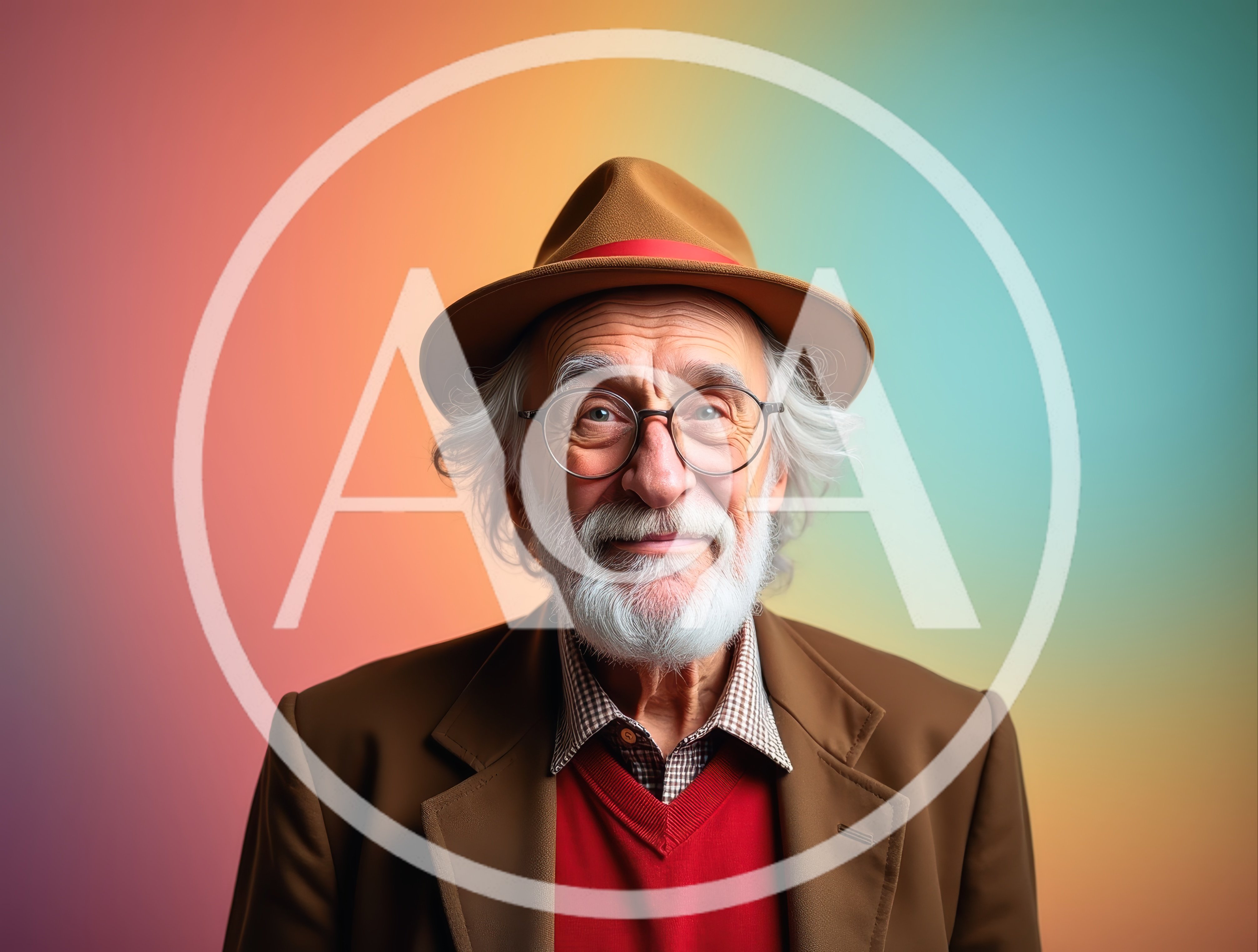 Portrait Of A Distinguished Elderly Man In A Fedora
