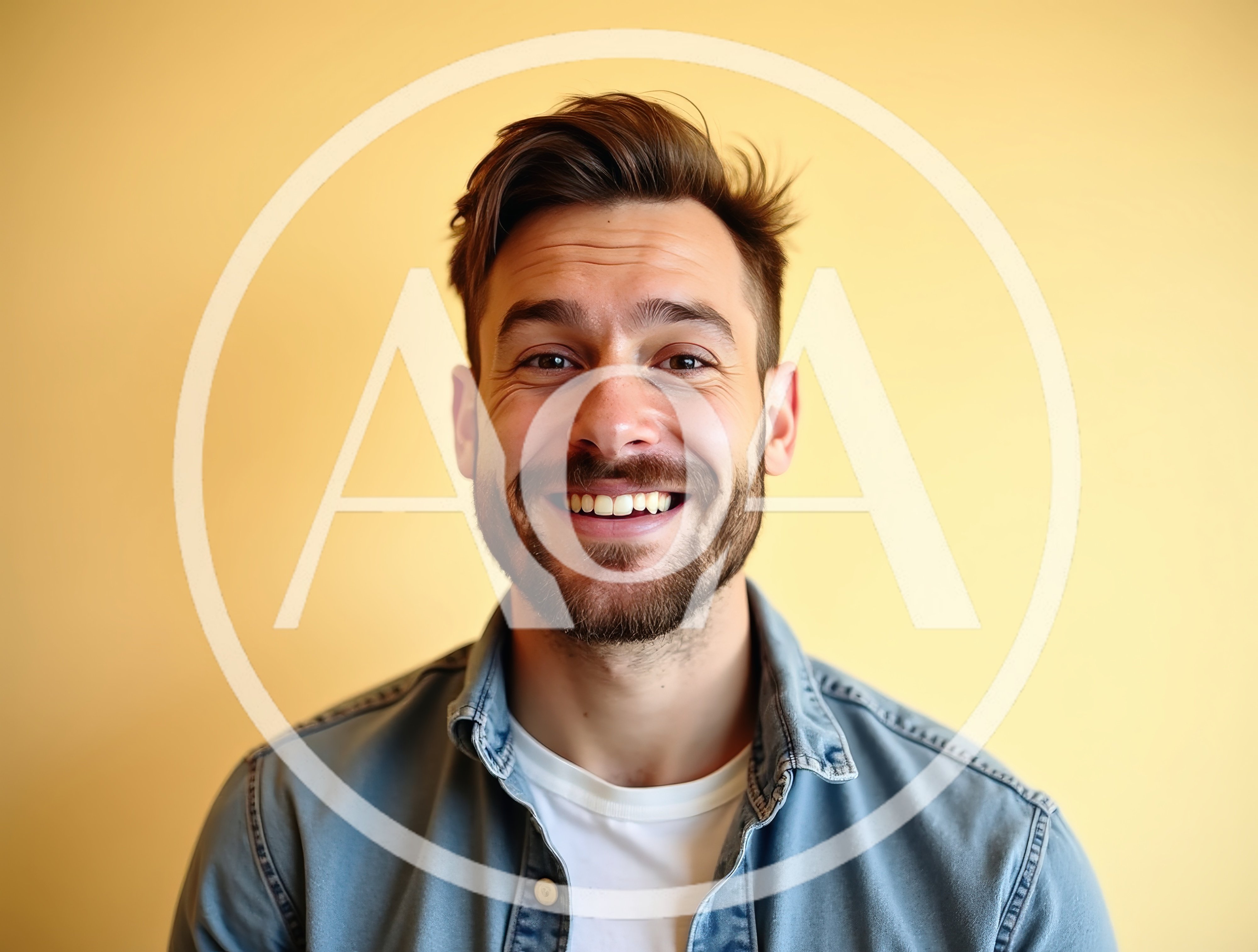 Portrait Of A Smiling Man With A Beard