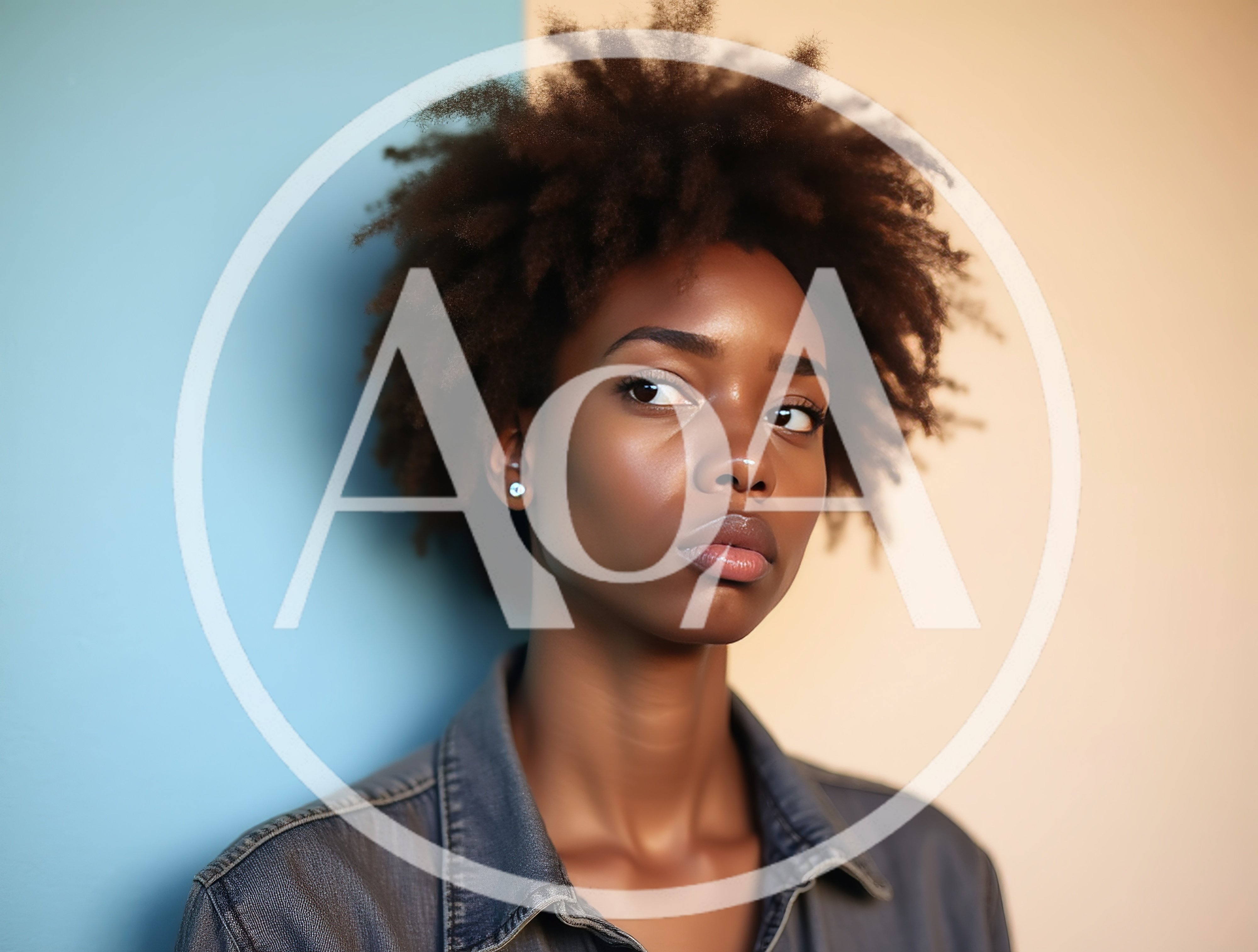 Portrait Of A Young Black Woman With Natural Hair