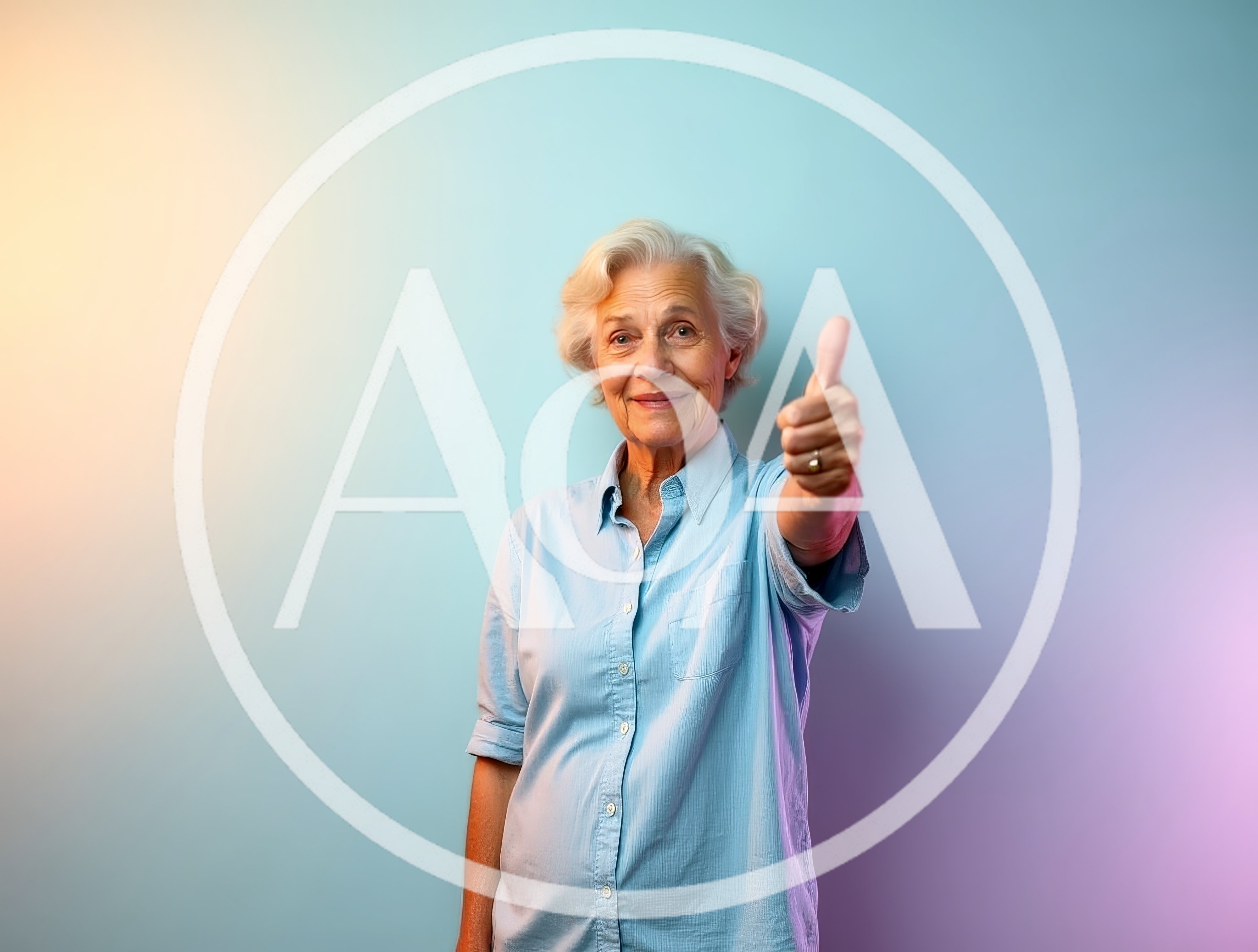 Senior Woman Giving A Thumbs Up Gesture