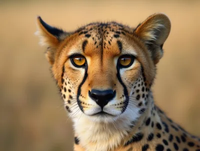 Close Up Portrait Of A Cheetah