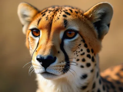 Close Up Portrait Of A Cheetah