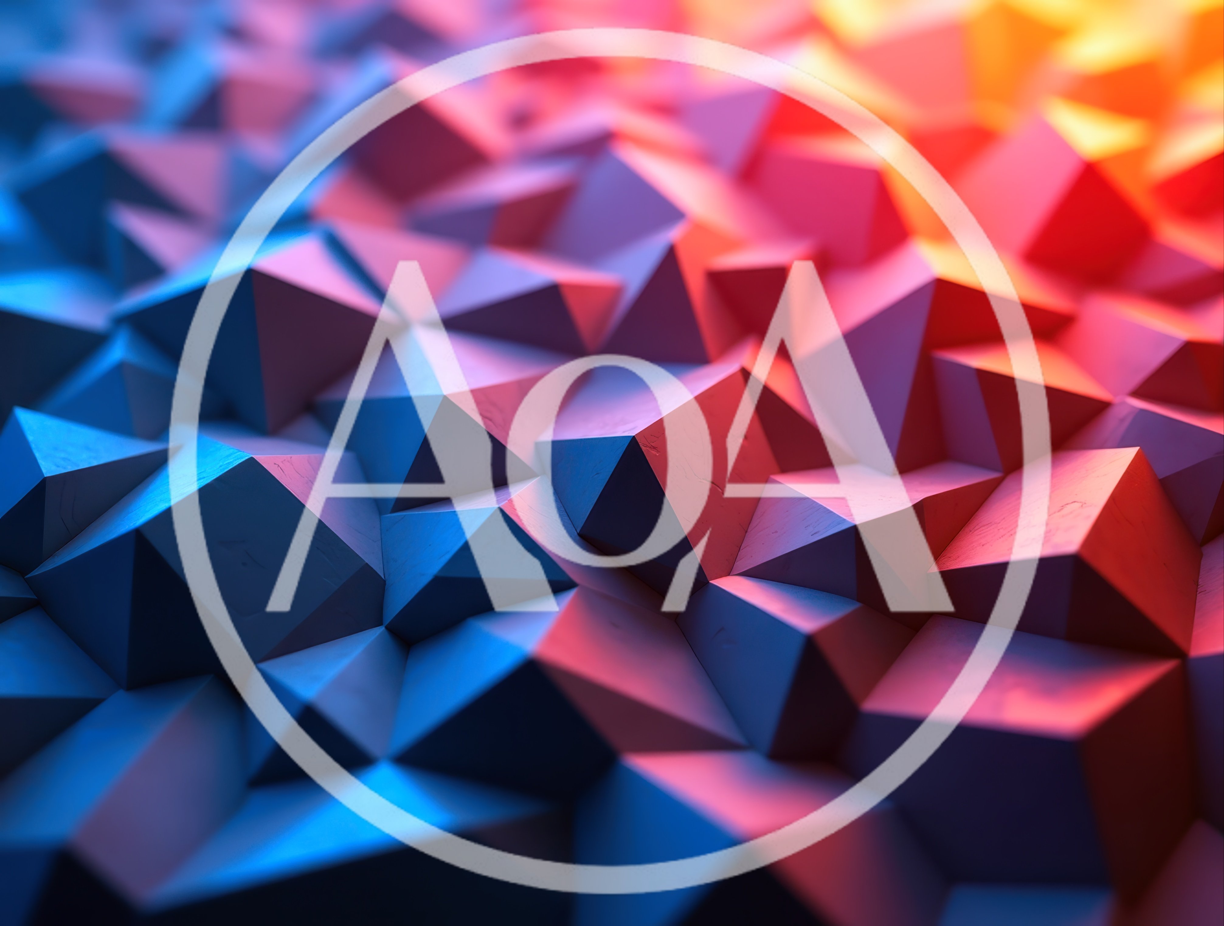 Abstract Geometric Low Poly Surface With Gradient Lighting