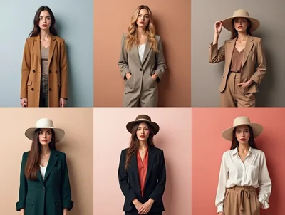 Collage Of Professional Women In Stylish Business Attire