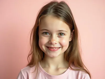 Portrait Of A Smiling Young Girl
