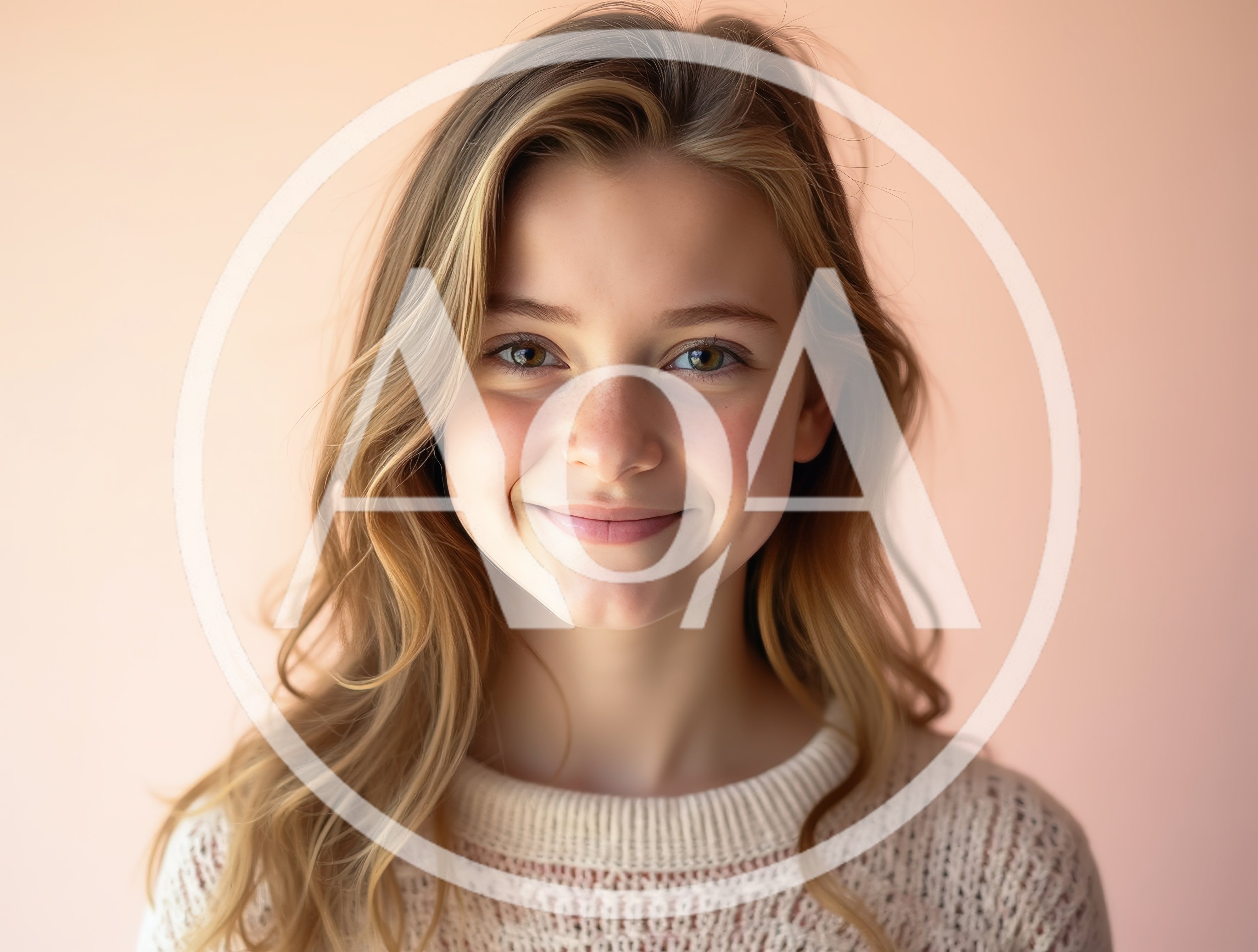 Portrait Of A Smiling Young Woman With Blonde Hair