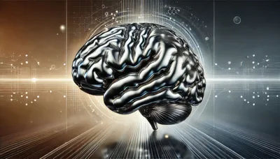 Metallic Human Brain Model In Digital Cybernetic Environment