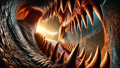 Inside The Massive Maw Of A Monstrous Creature