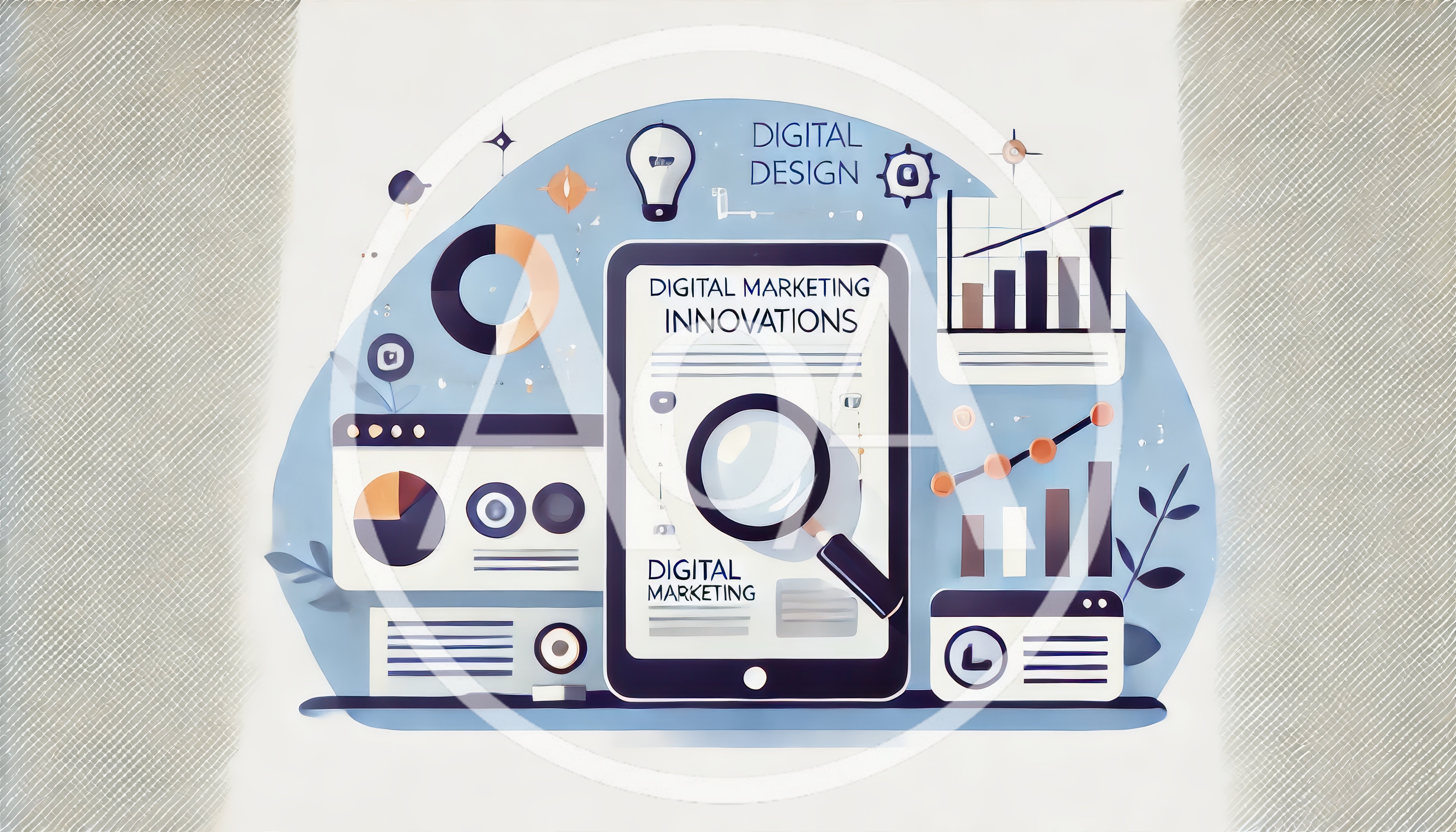 Digital Marketing Innovations Concept Illustration