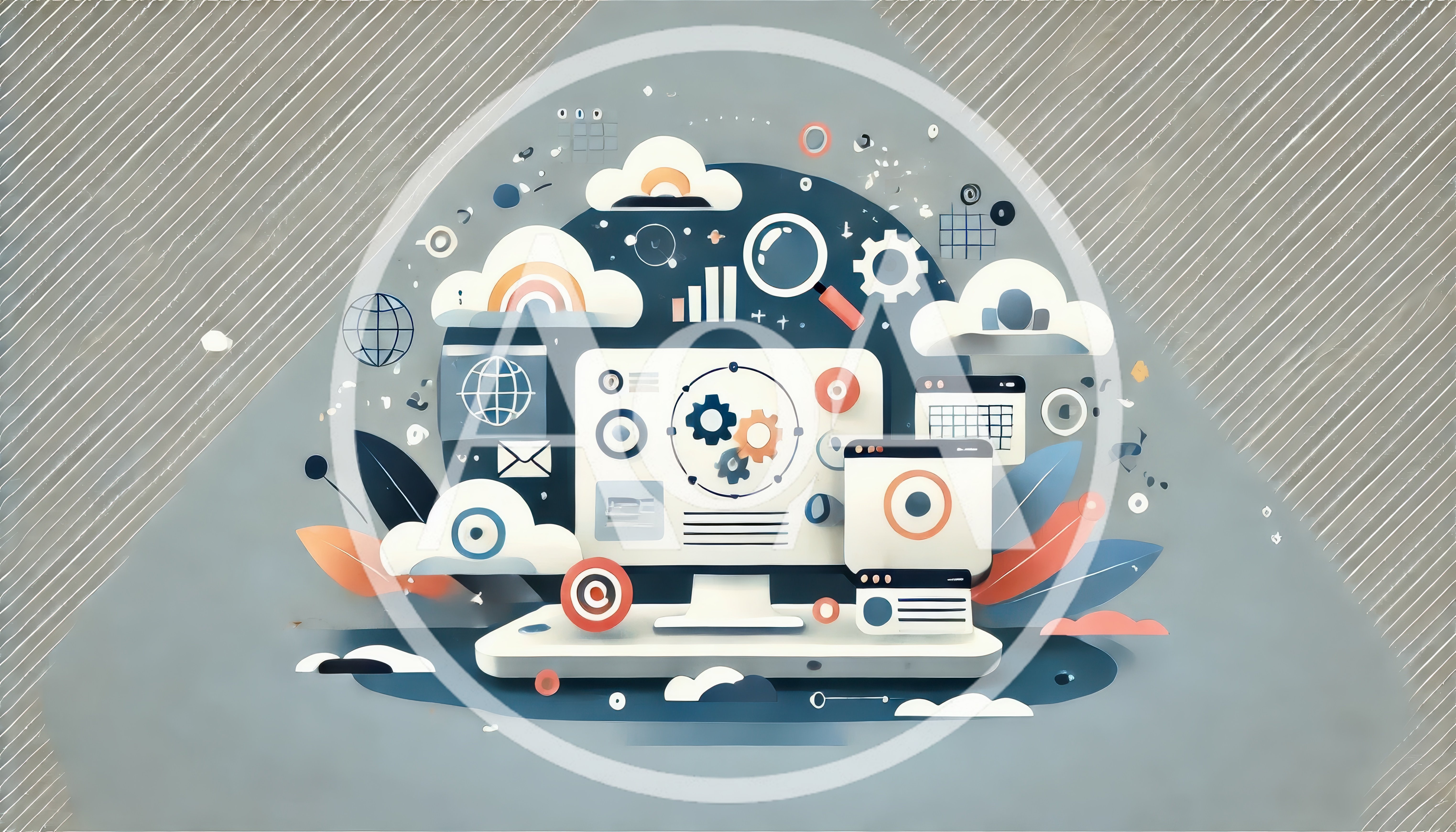 Digital Business Strategy And Data Analytics Illustration