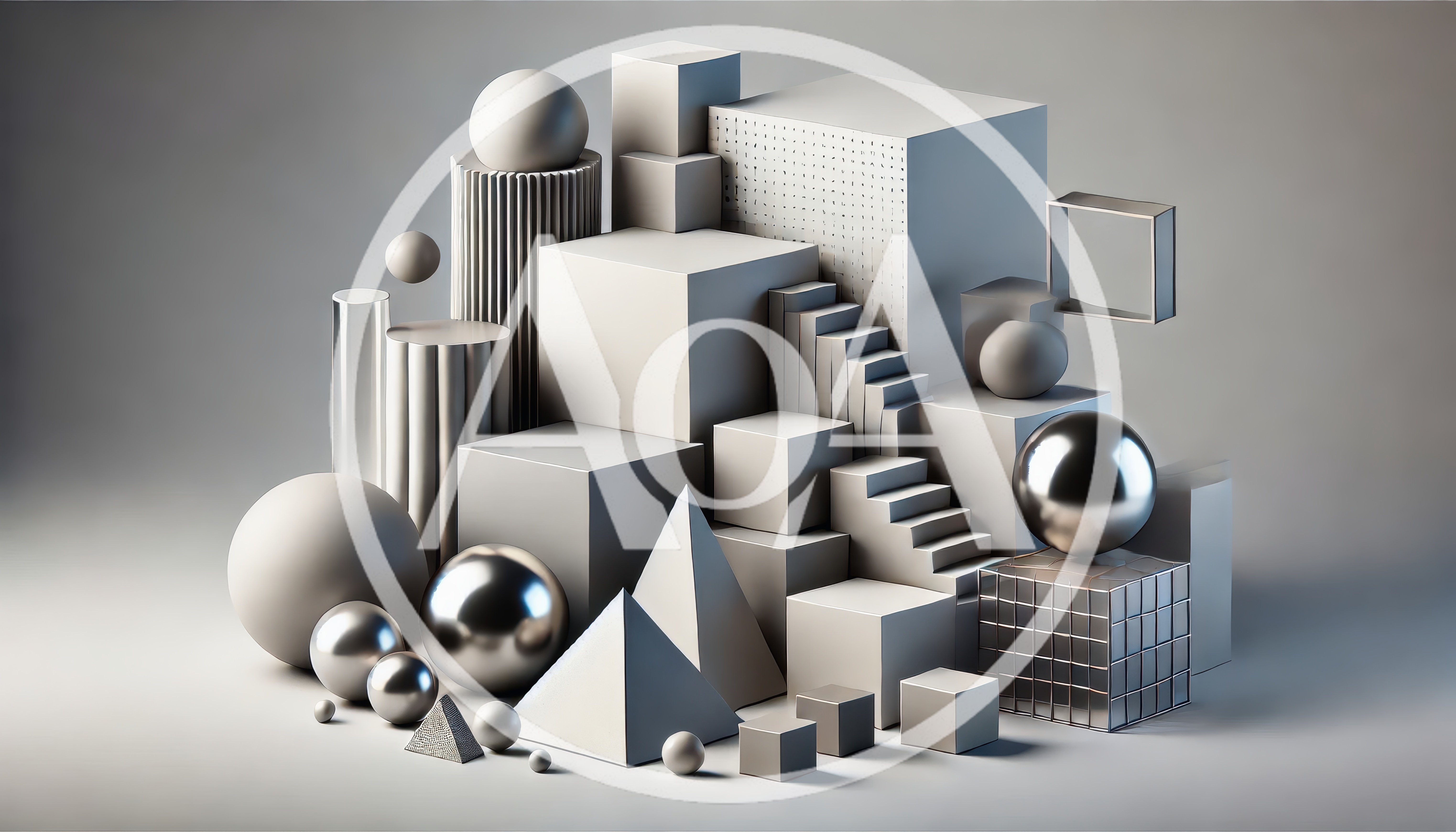 Abstract Composition of Geometric Shapes and Primitives