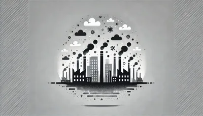 Industrial Pollution Concept Illustration