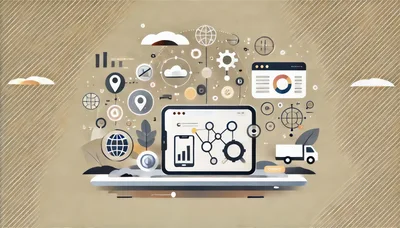 Digital Business Analytics And Global Logistics Concept