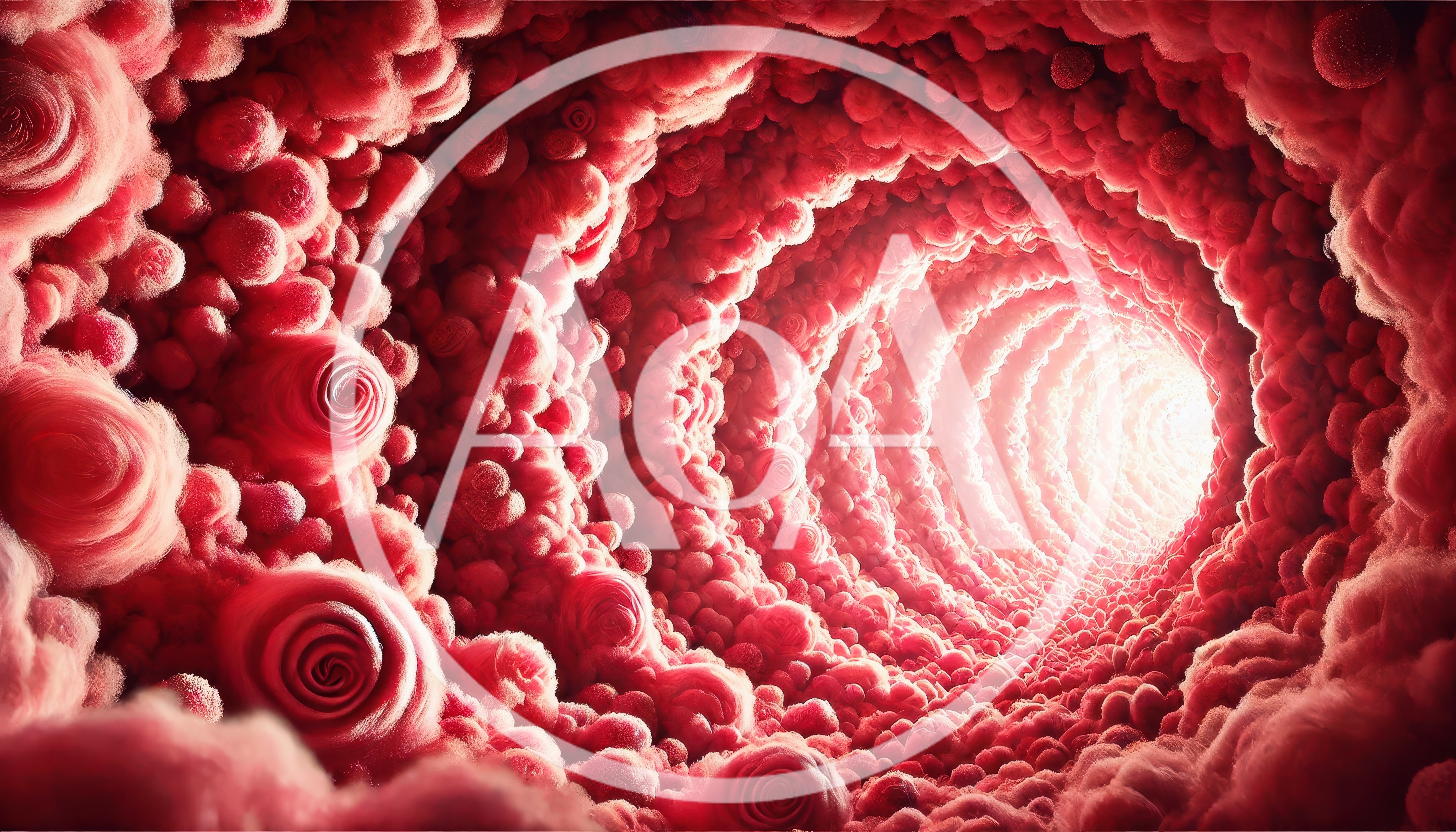 Microscopic View Of Human Intestinal Lining