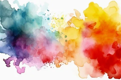 Abstract Watercolor Paint Splatter Background